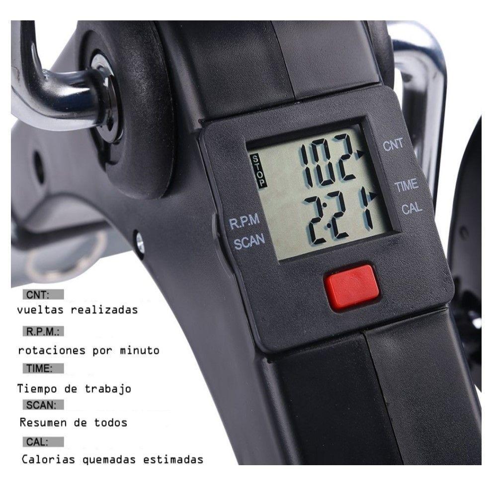Pedalera Mini Bici Entrenamiento Manos Y Pies Con Contador-3