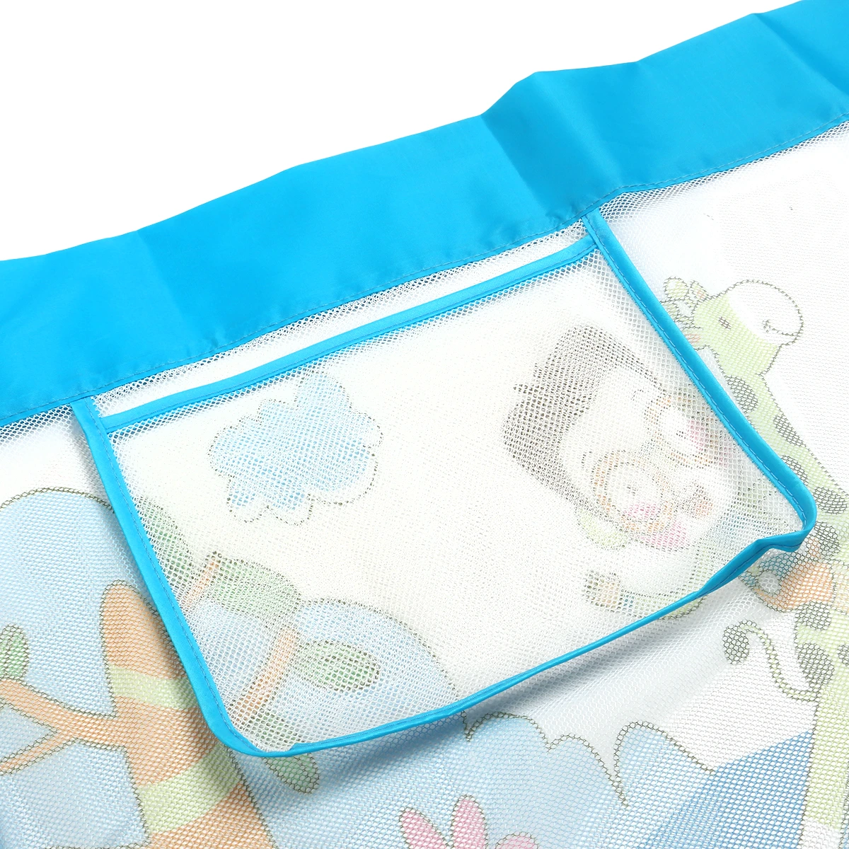 Baranda de Cama Seguridad Para Bebe Plegable 180 cm. Celeste-5