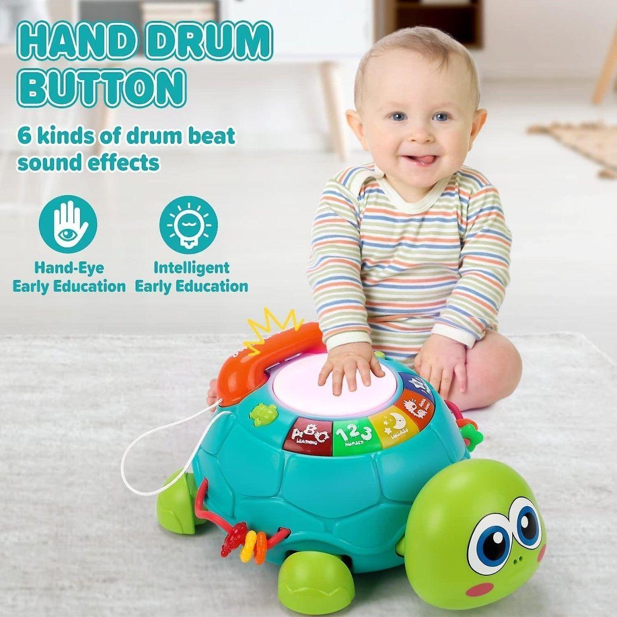 Tortuga Musical Juguete Bebe 6 en 1 Didactico con Luces-6