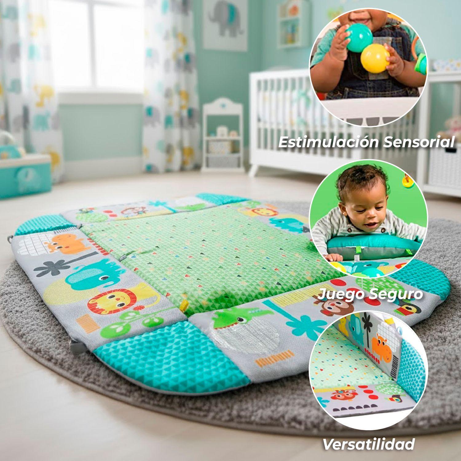 Gimnasio Cuna Alfombra de Actividades Acolchada 6 en 1-3