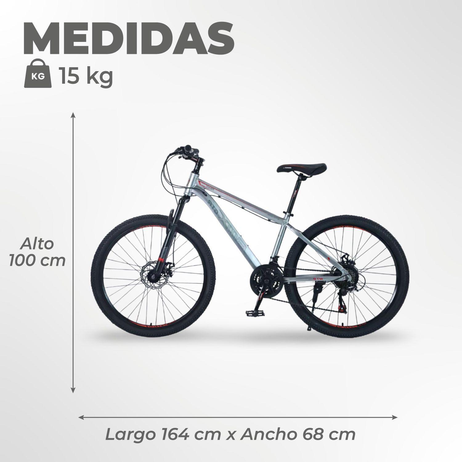 Bicicleta Aro 26 de Montaña Mtb Bitix Grey-2