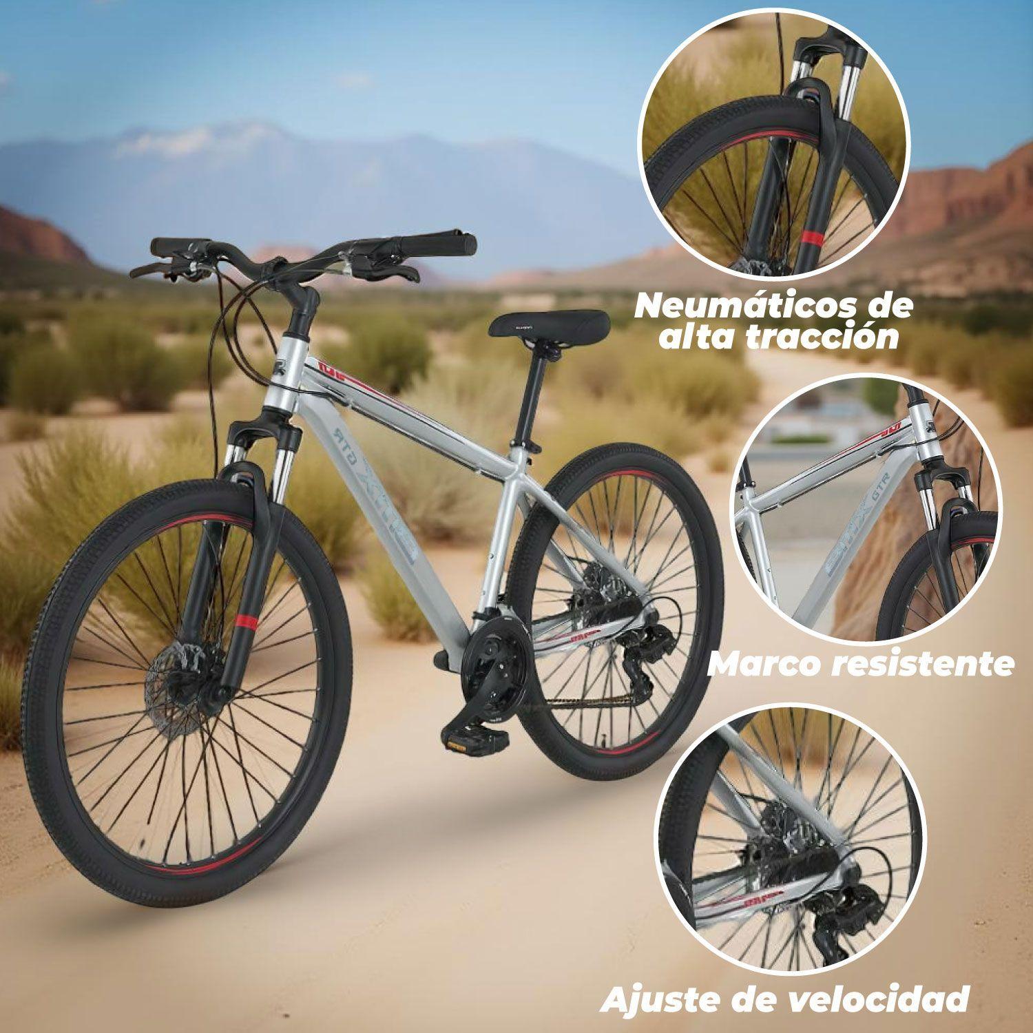 Bicicleta Aro 26 de Montaña Mtb Bitix Grey-3