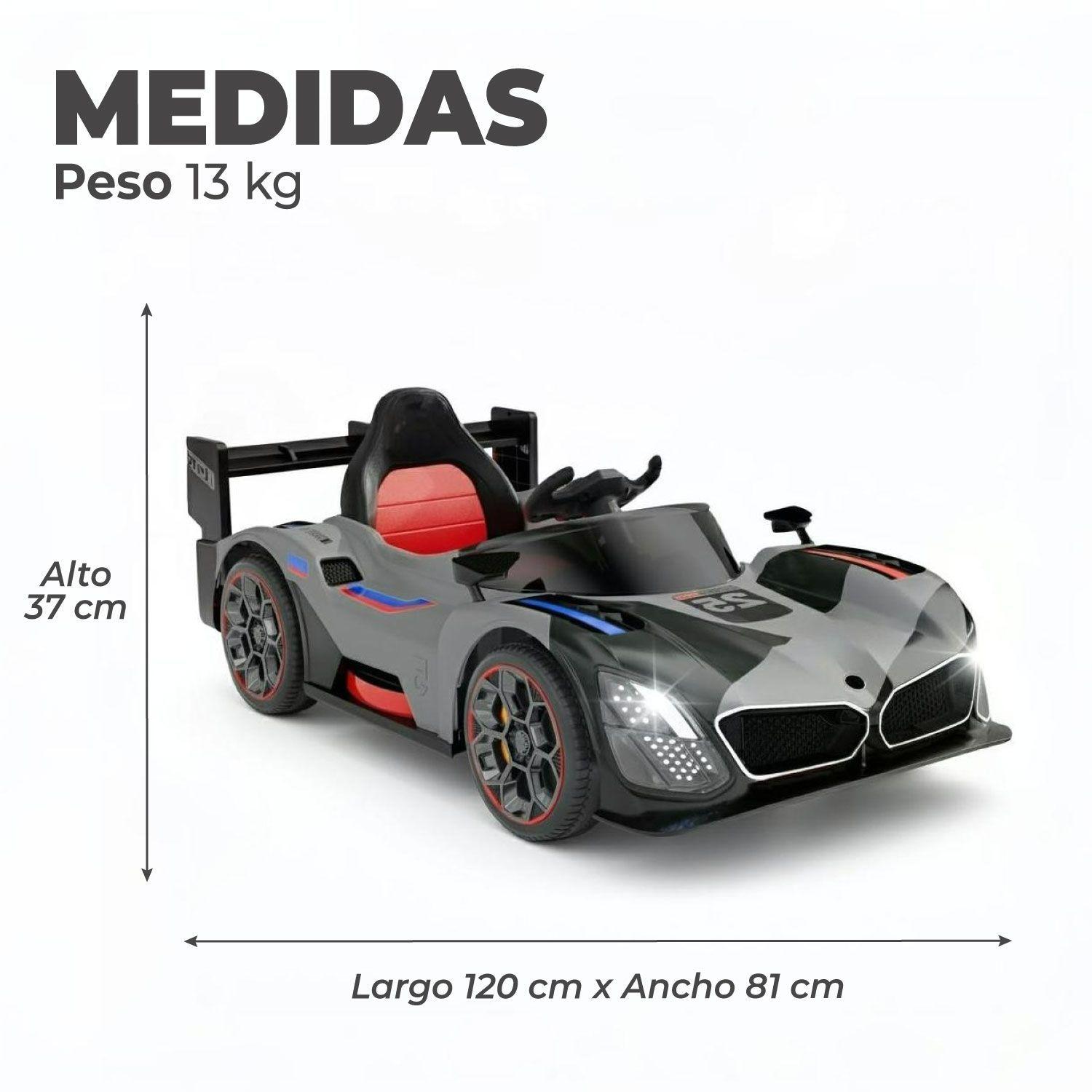 Auto Eléctrico Estilo Retro Pedales Luces LED y Sonido-2