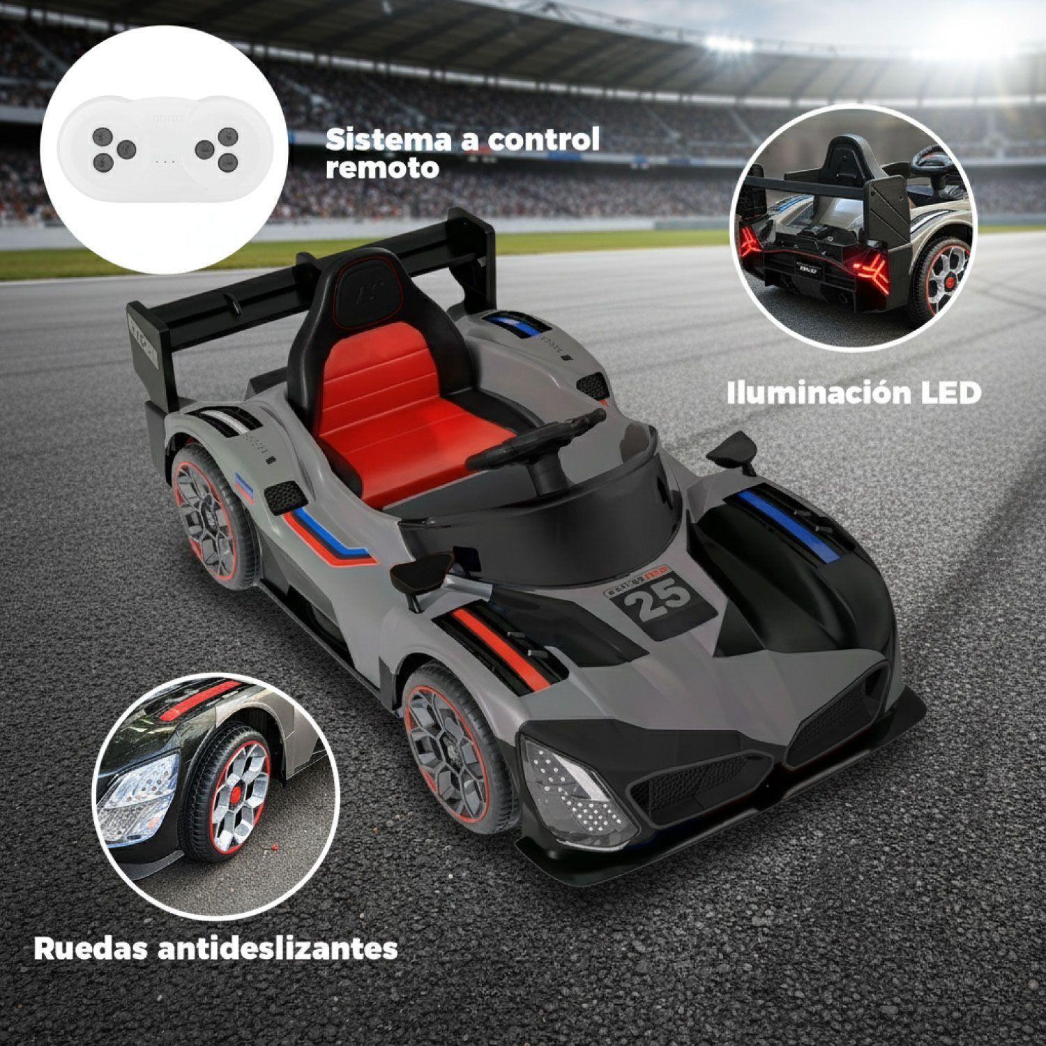 Auto Eléctrico Estilo Retro Pedales Luces LED y Sonido-3