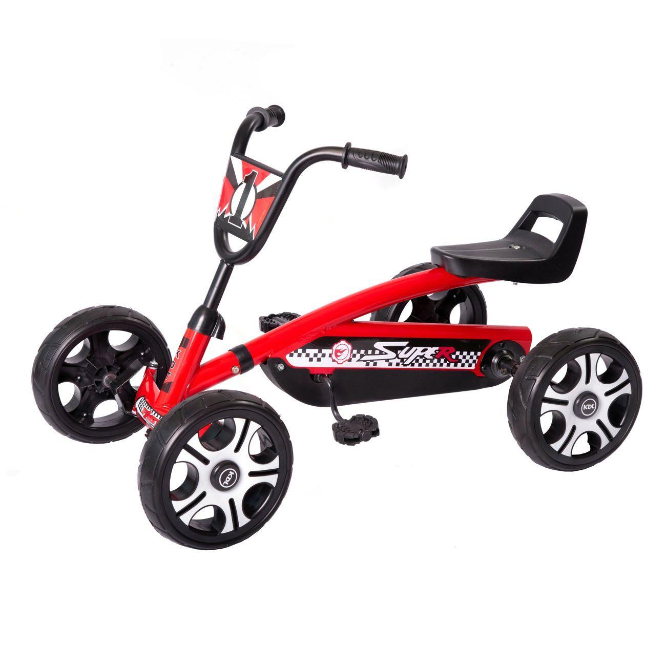 Go Kart Racing Metalico Auto A Pedales Niños-0