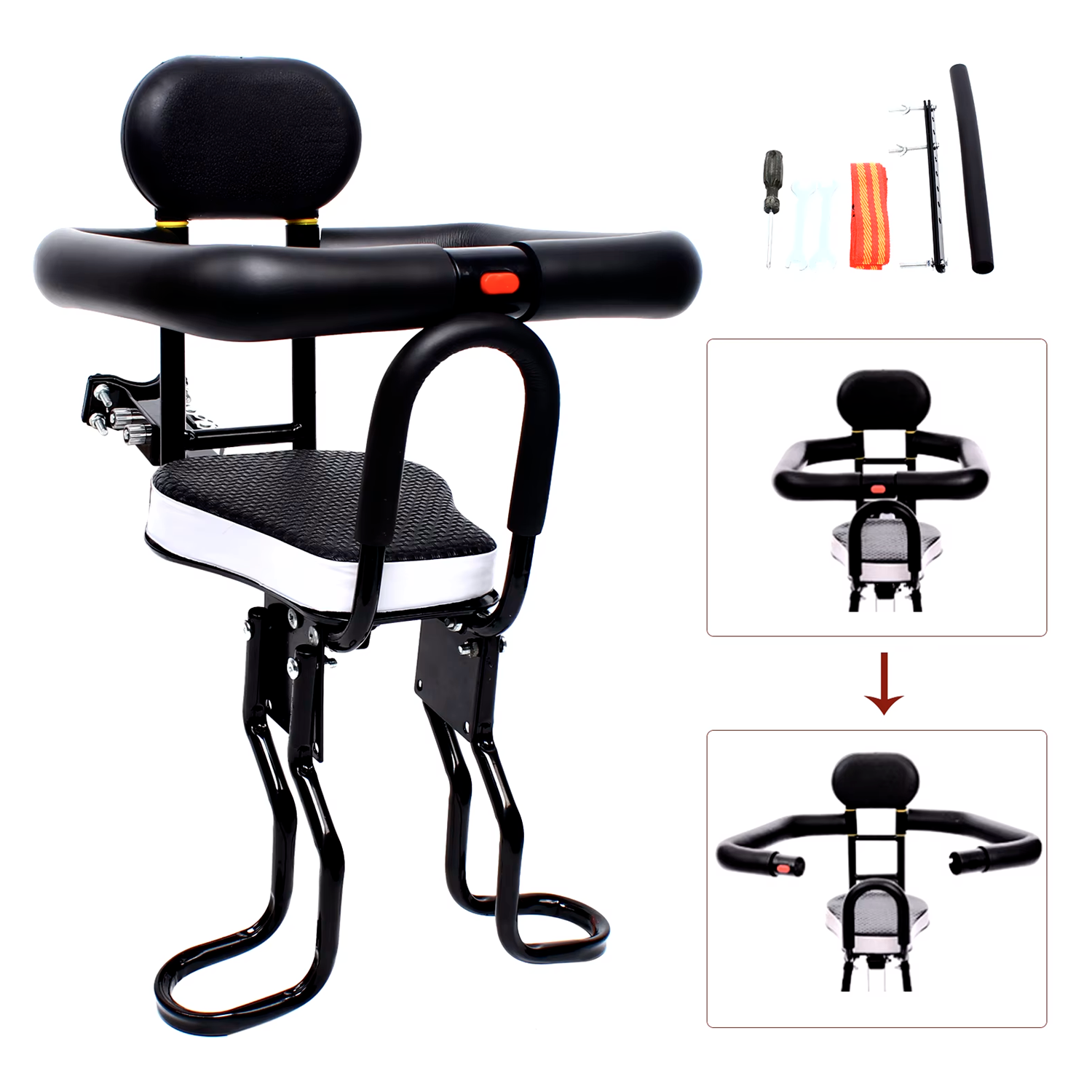 Asiento de niño para Bicicleta Ajustable con Mango -4