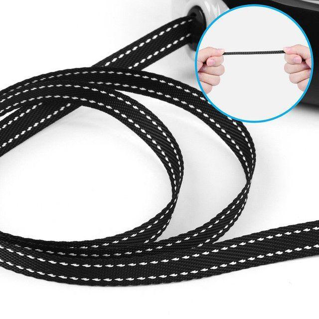 Correa Mascota Retractil Automatica 5 mts. Perro Gato Negro-6