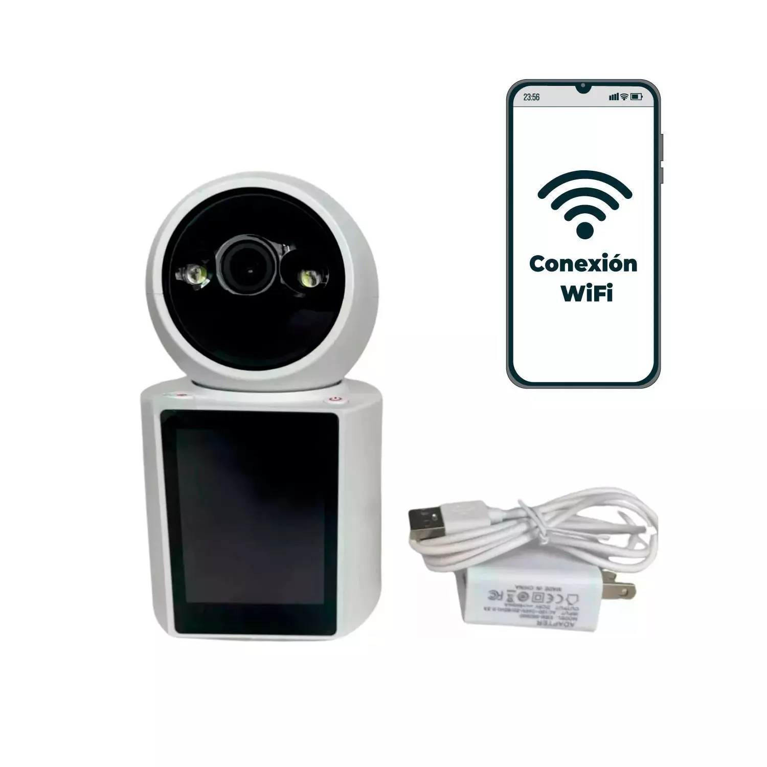 Camara Monitor Bebe Pantalla Bidireccional Seguridad Full HD-2