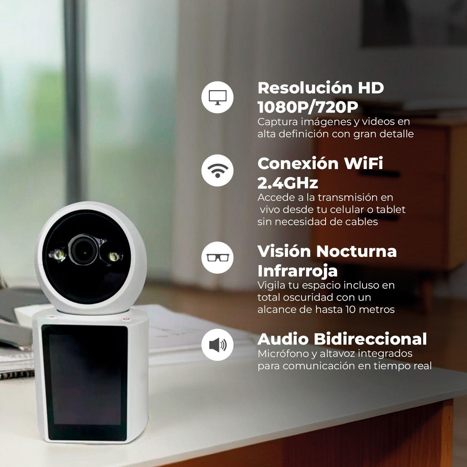 Camara Monitor Bebe Pantalla Bidireccional Seguridad Full HD-3