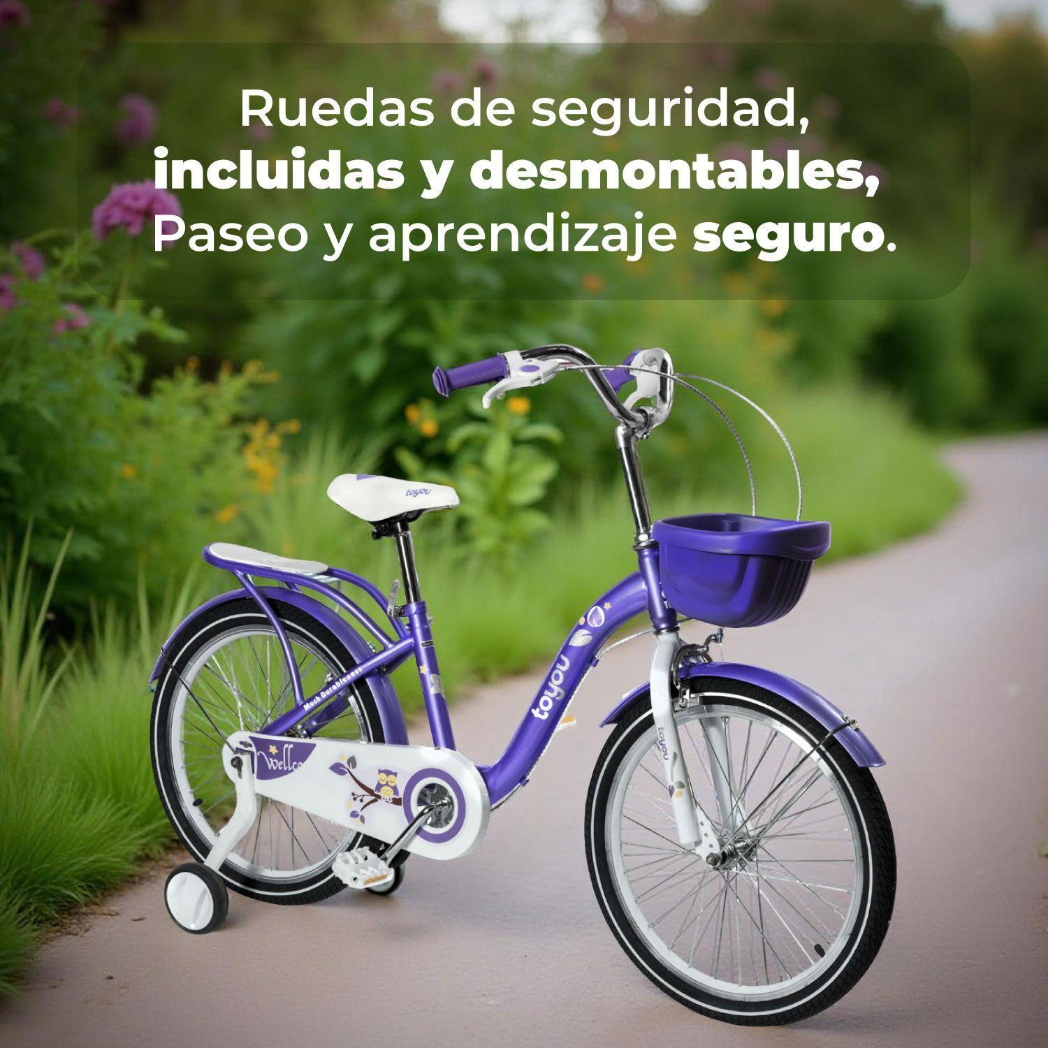 Bicicleta Niña Infantil De Paseo Owl Rueditas-4
