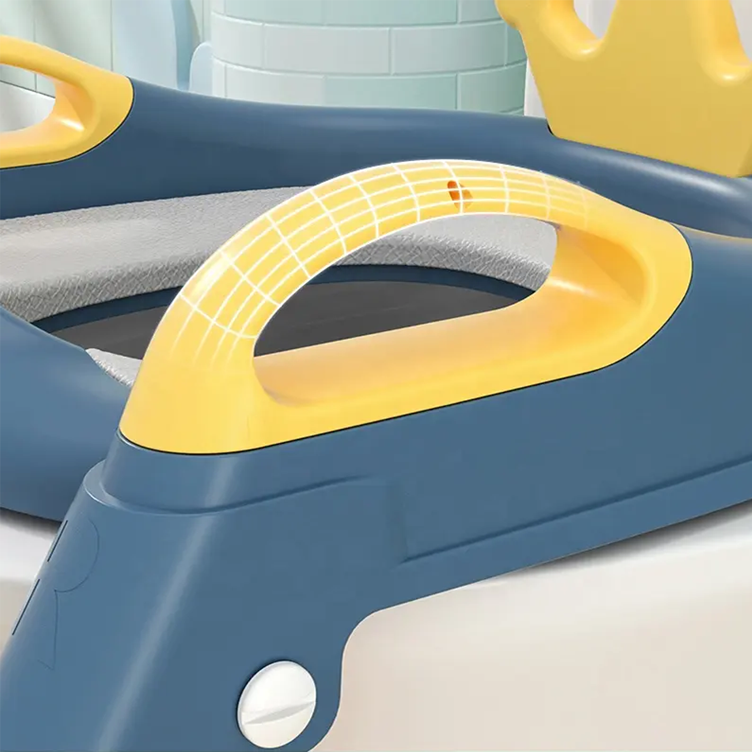 Escalera Asiento Adaptador De Baño Pelela Niños Amarillo-5