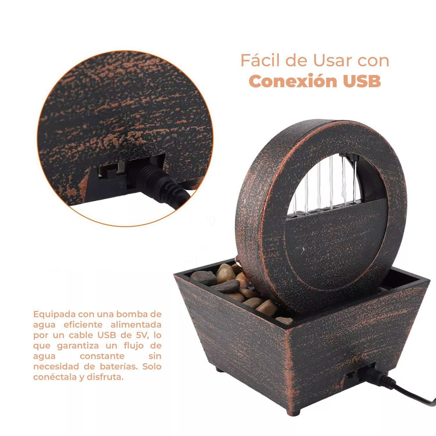 Fuente De Mesa Cascada De Agua Feng Shui Estilo Paris-6