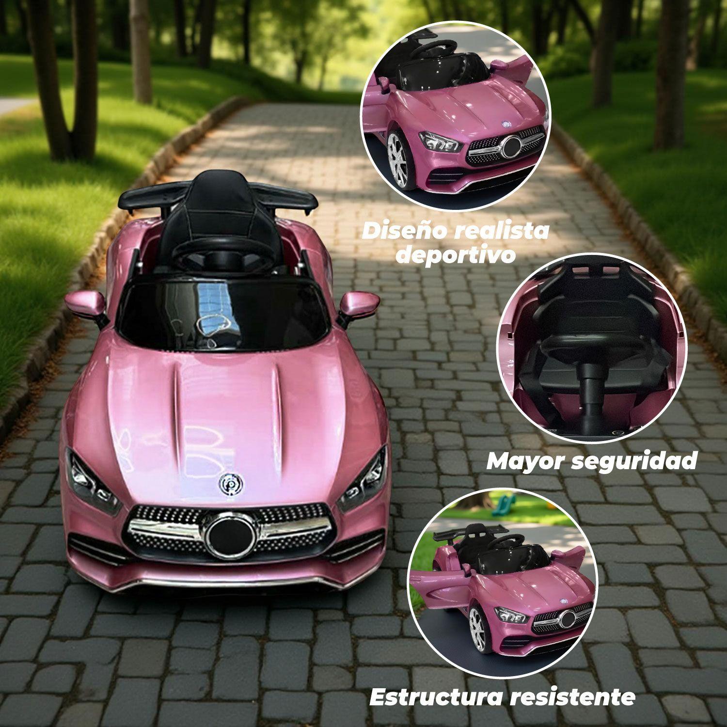 Auto Eléctrico Mercedes Con Control Remoto, Luces Y Sonido.-3