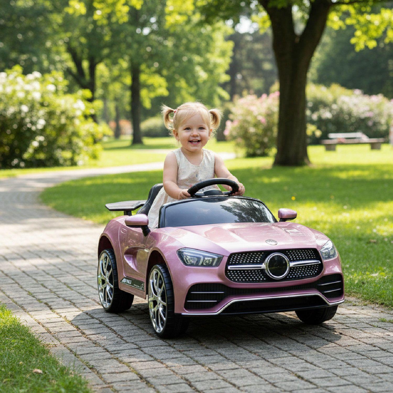 Auto Eléctrico Mercedes Con Control Remoto, Luces Y Sonido.-4