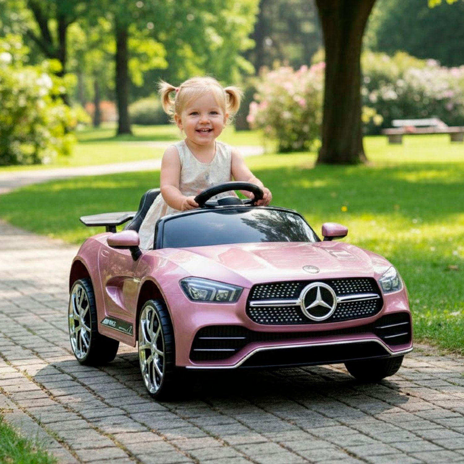 Auto Eléctrico Mercedes Con Control Remoto, Luces Y Sonido.-4