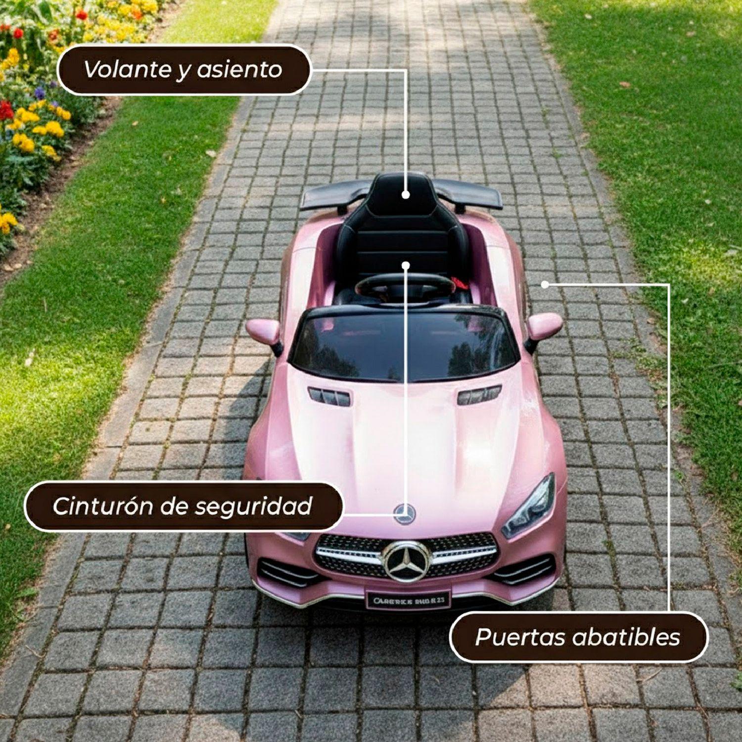 Auto Eléctrico Mercedes Con Control Remoto, Luces Y Sonido.-5