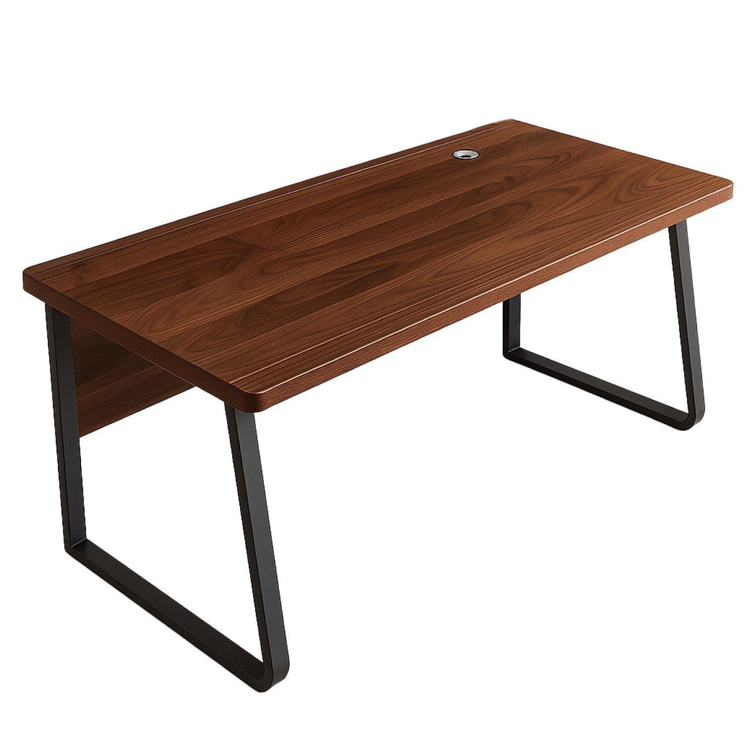 Escritorio Oficina Round Leg Posh Antideslizante Brown 120cm-0