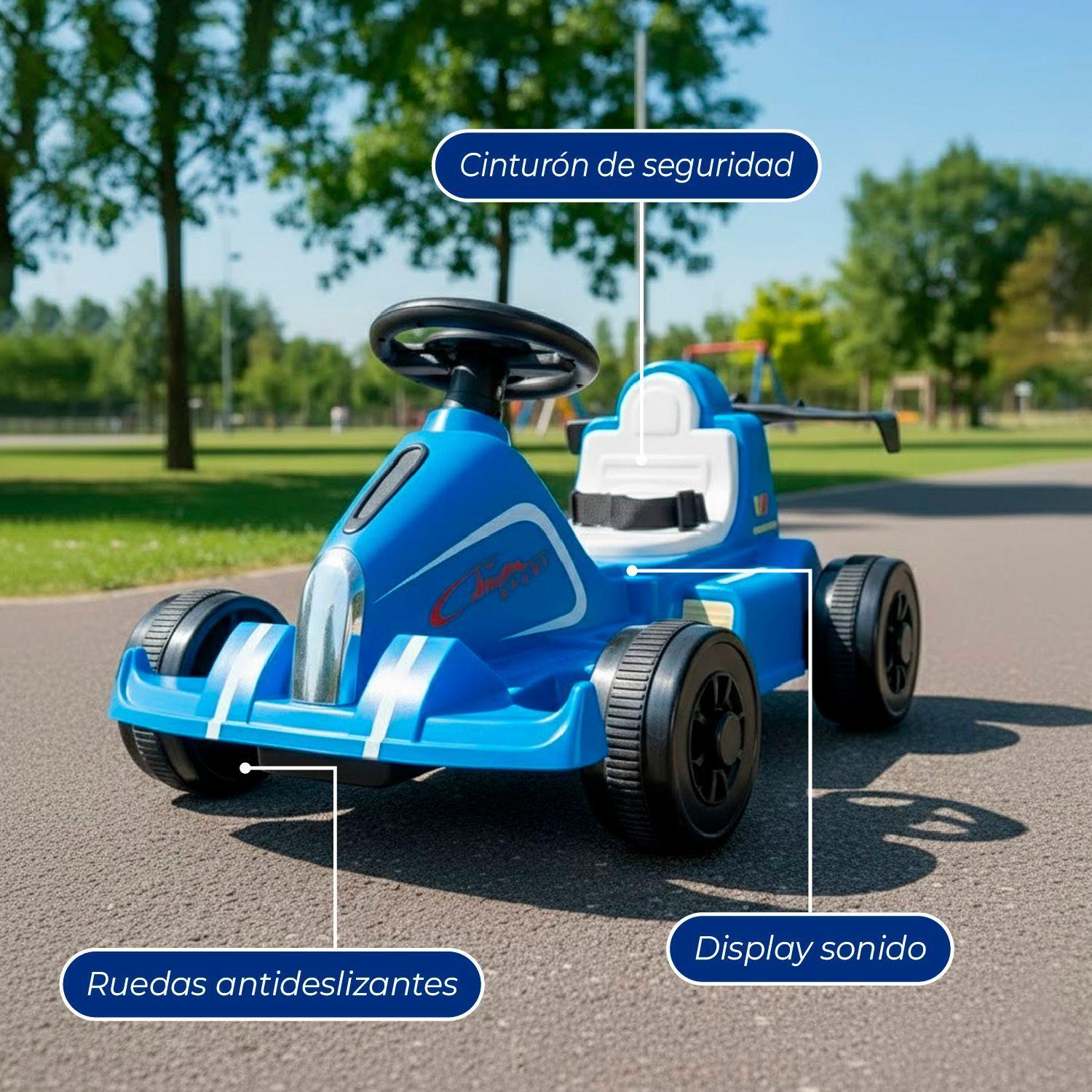 Auto Eléctrico Niño Deportivo Karting Formula 1 Con Sonido-5