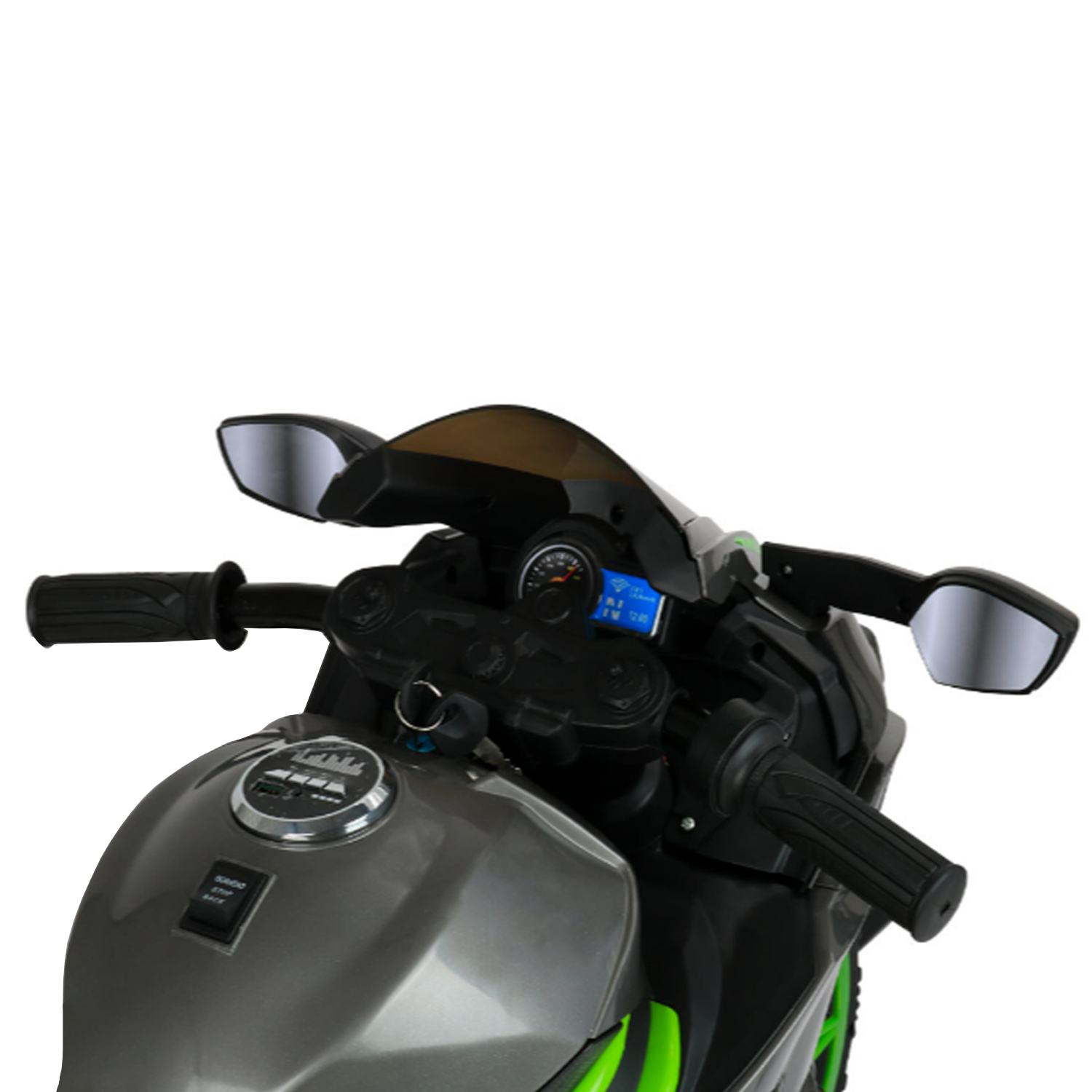 Moto Electrica Niños Alta Gama Luces Led Y Sonido Negro-3