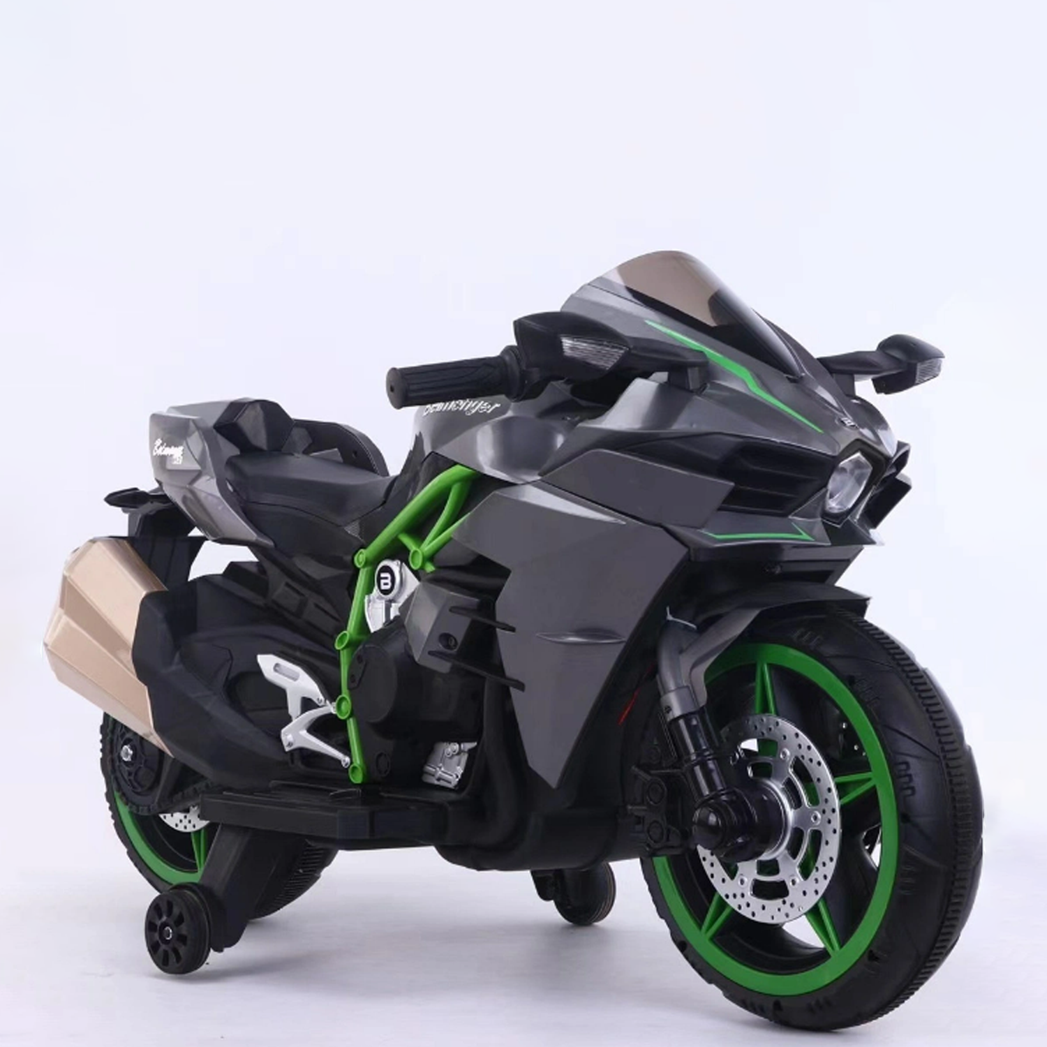 Moto Electrica Niños Alta Gama Luces Led Y Sonido Negro-4