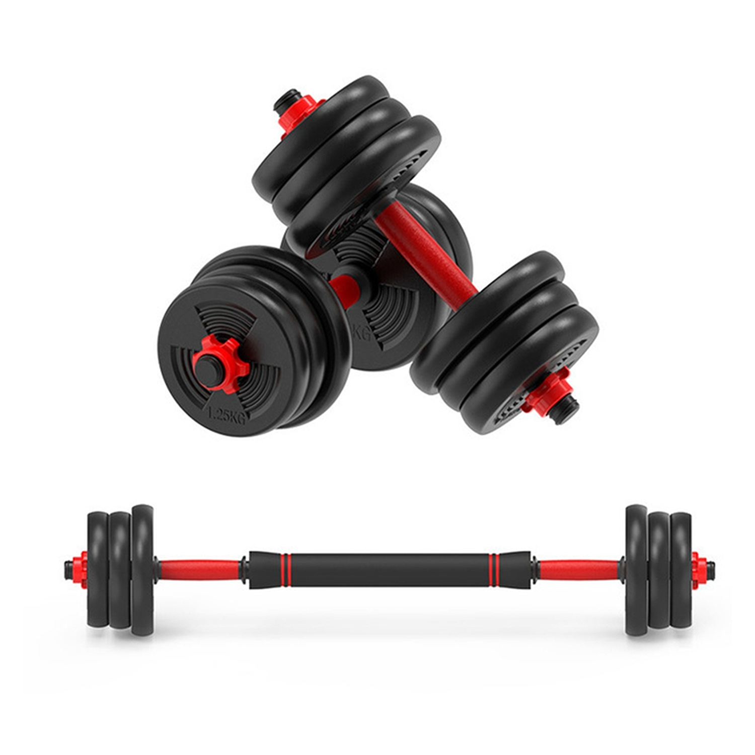 Trotadora Electrica K500 Plegable Negra + Mancuernas 10 kg-4