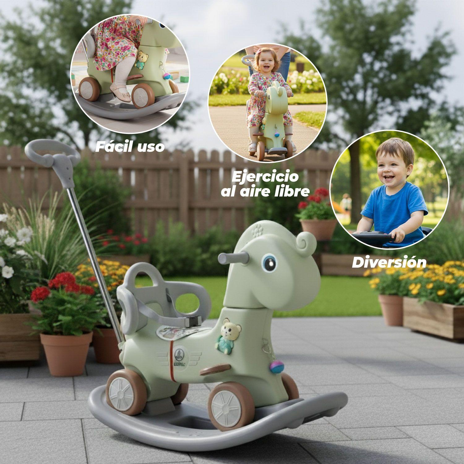 Mecedora Andador con Mango 2 en 1 Caballito-2