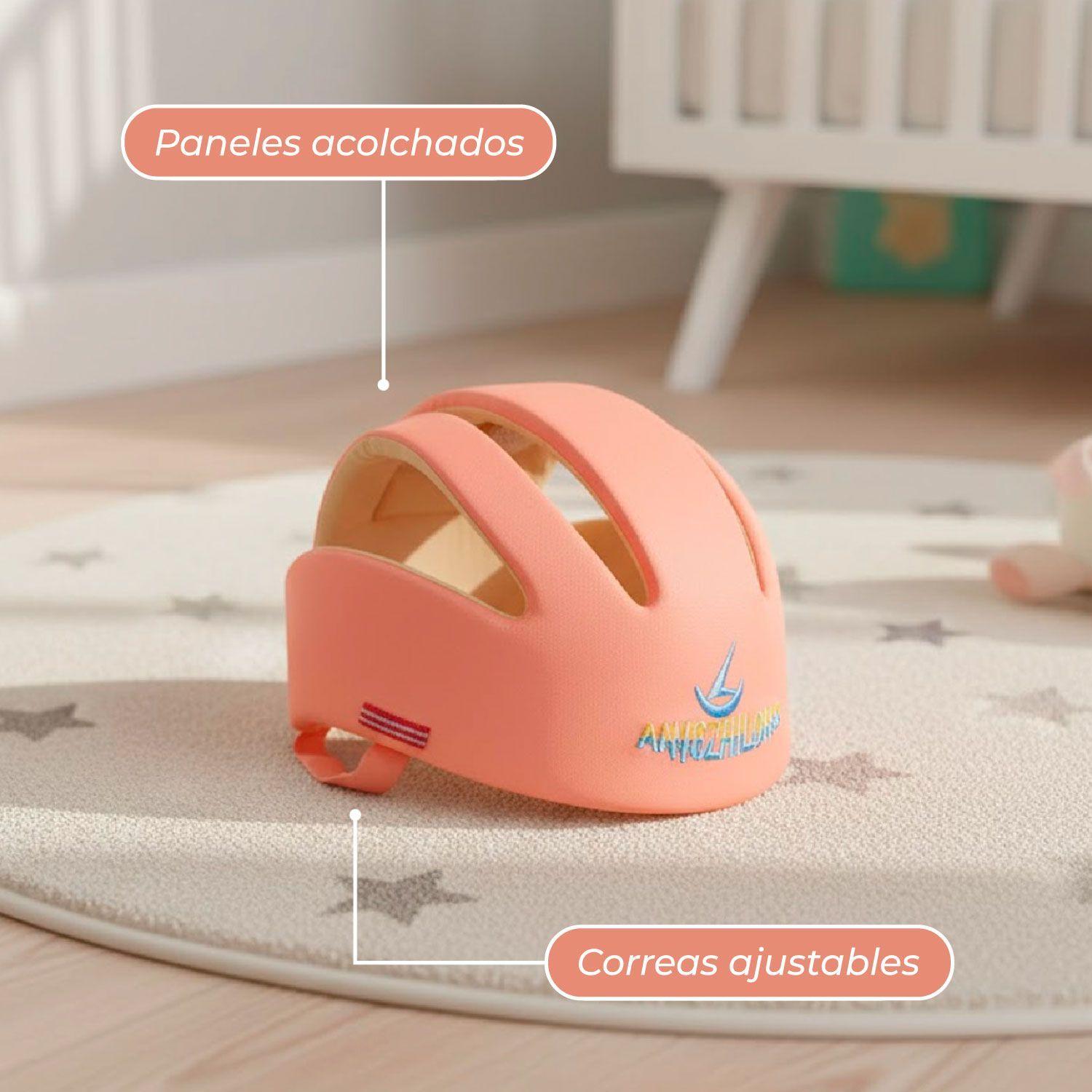 Casco Bebe Protector Antigolpe Seguridad Gateo-4