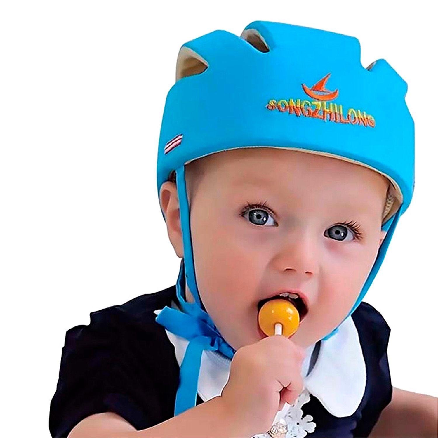 Casco Bebe Protector Antigolpe Seguridad Gateo-1