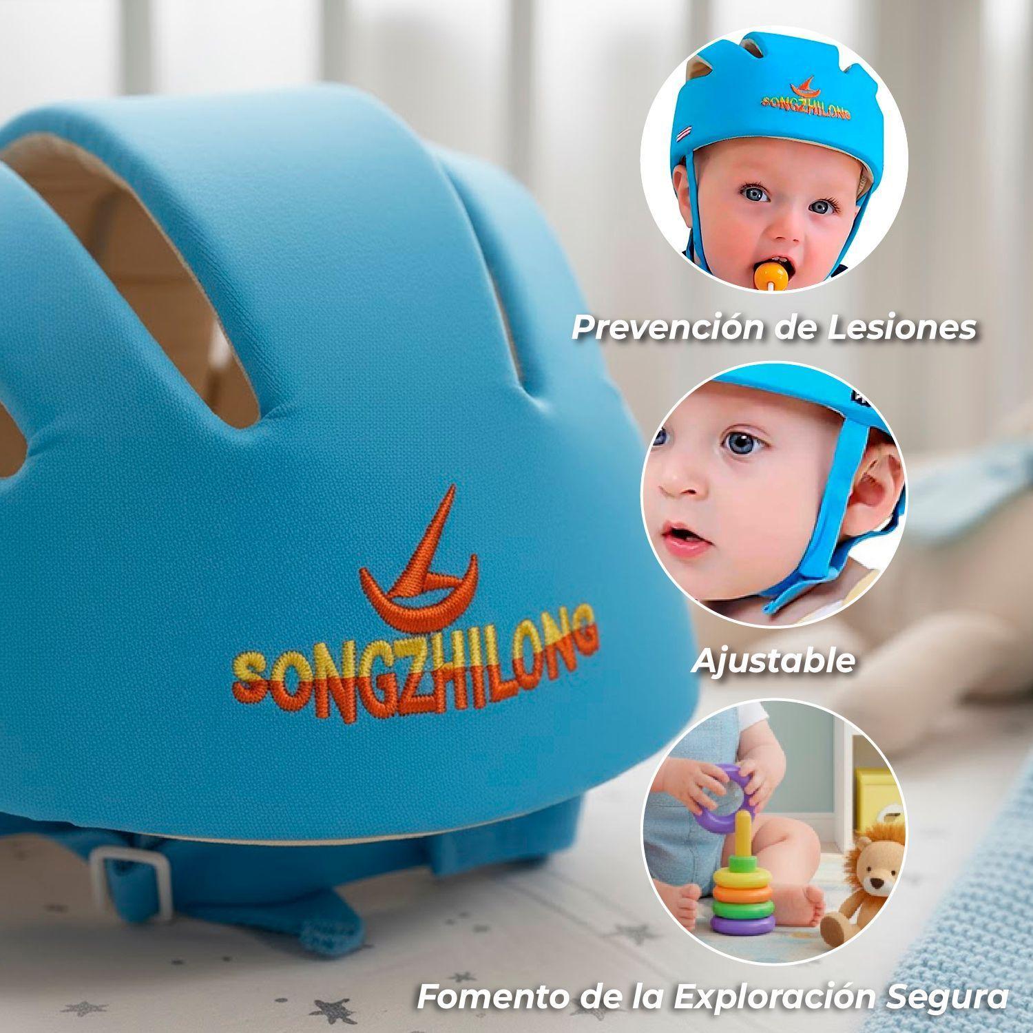 Casco Bebe Protector Antigolpe Seguridad Gateo-3