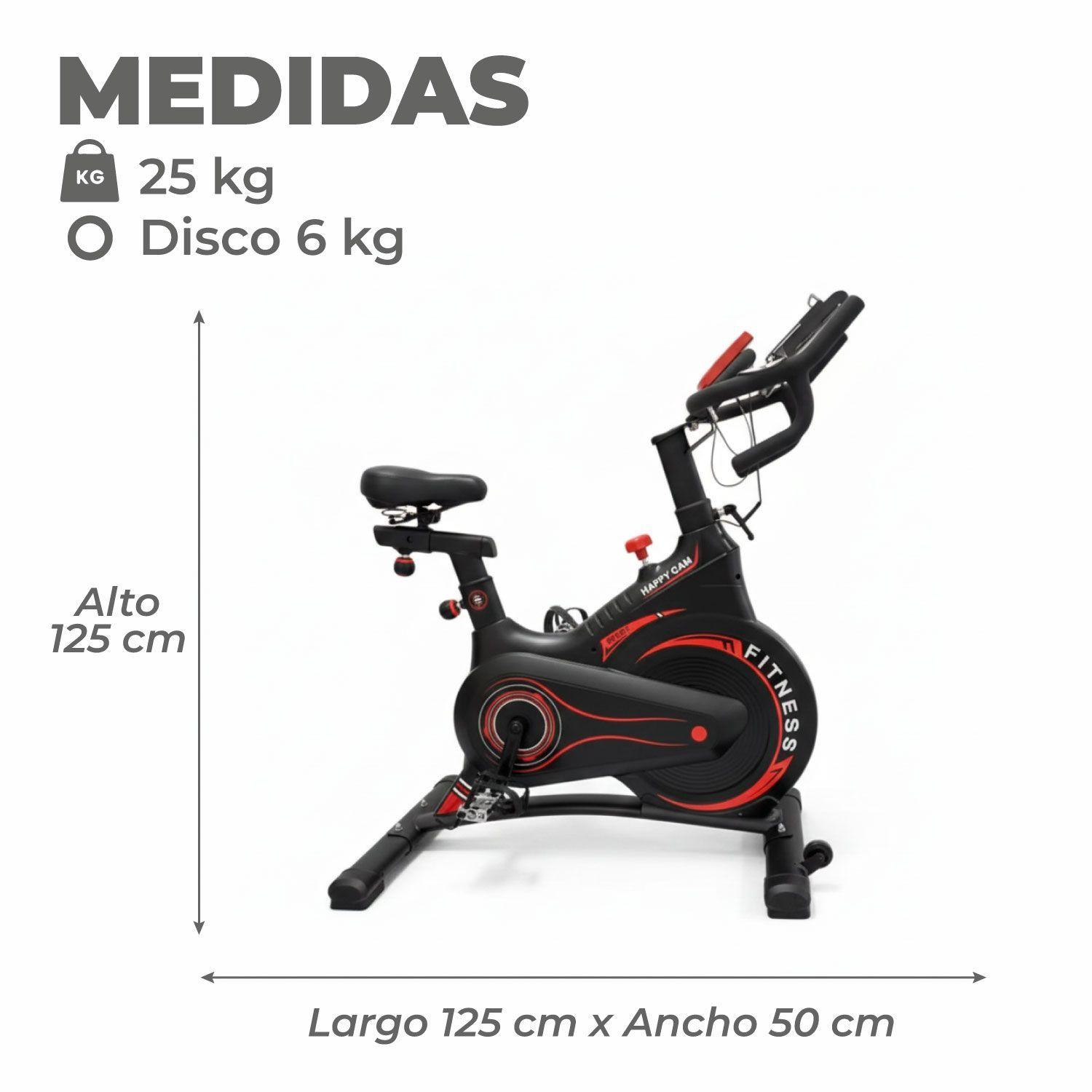 Bicicleta Spinning Magnetica Profesional T1 Disco 6kg-2