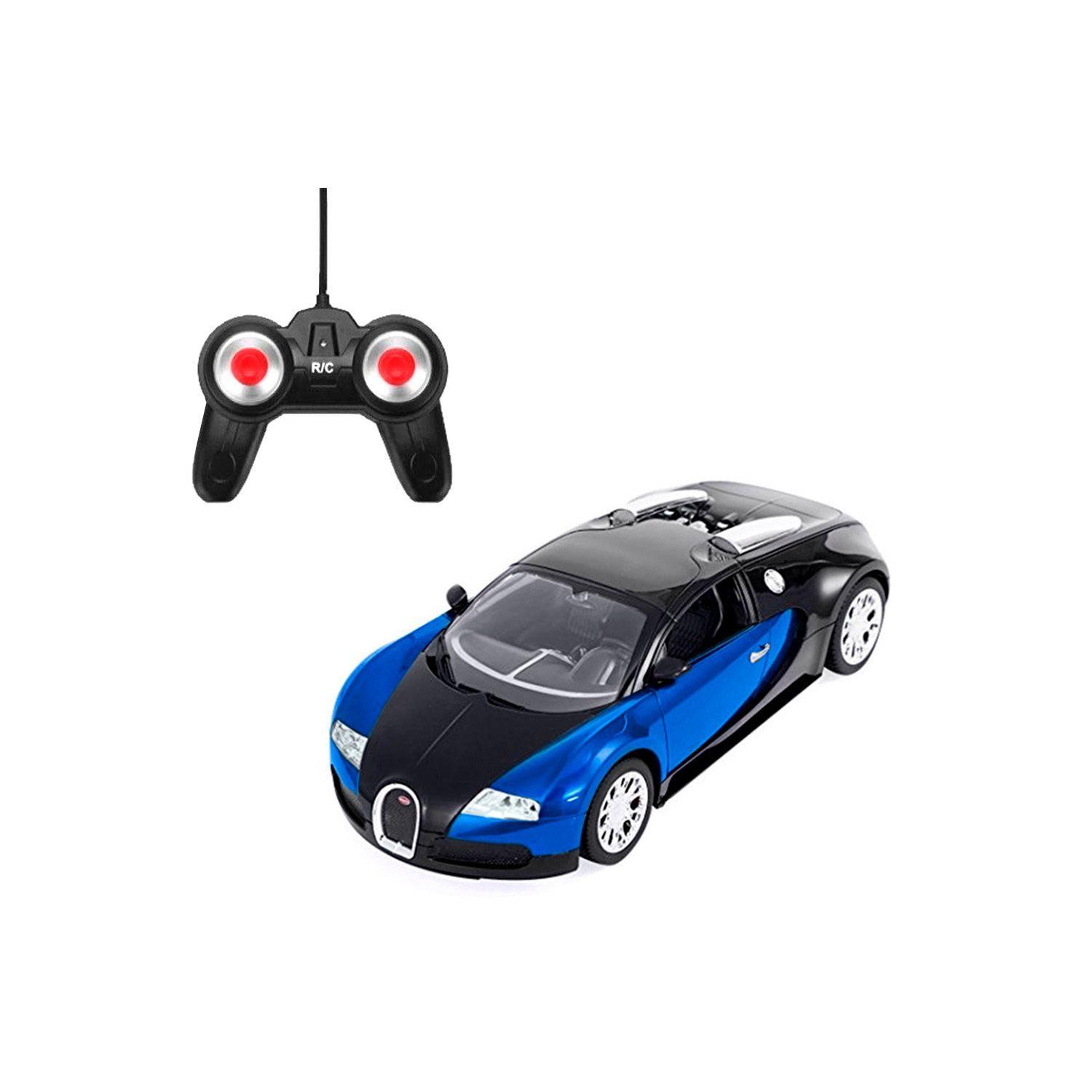 Auto Deportivo a Control Remoto Luz y Sensor Azul-0