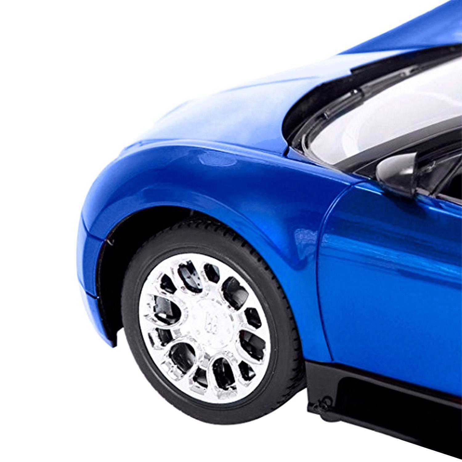 Auto Deportivo a Control Remoto Luz y Sensor Azul-3