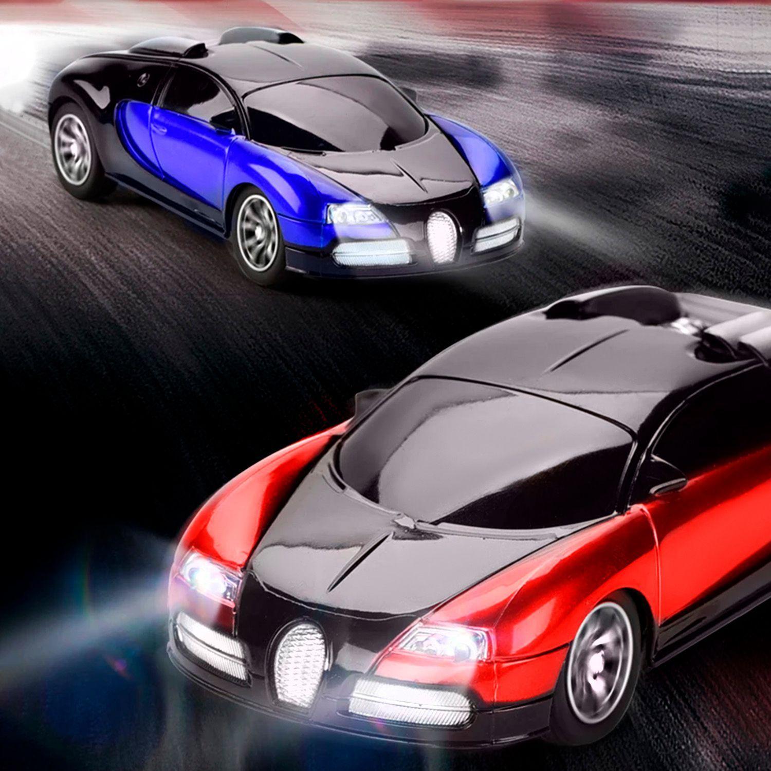 Auto Deportivo a Control Remoto Luz y Sensor Azul-5