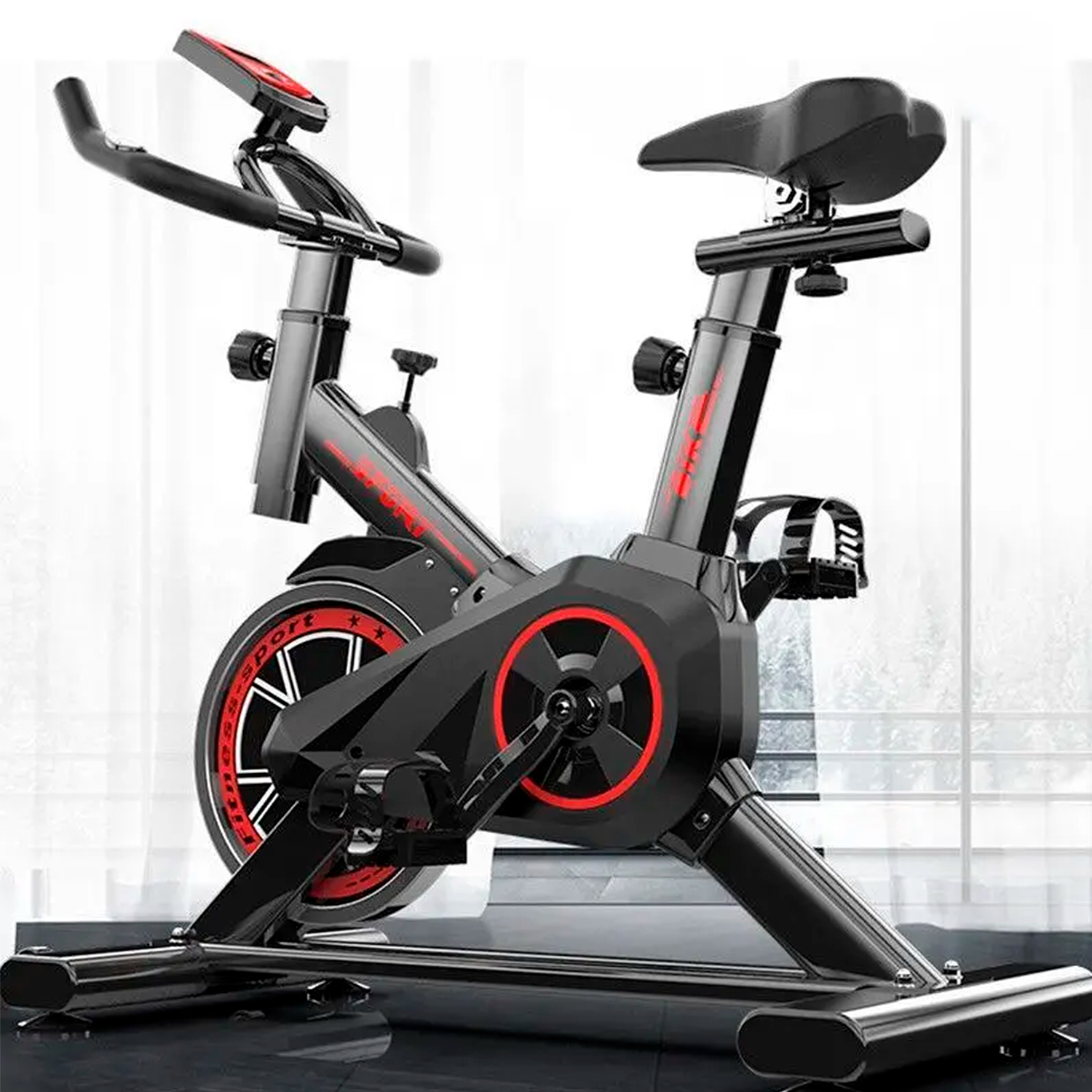 Bicicleta Spinning Pro Sport 6kg Resistencia Ajustable-6