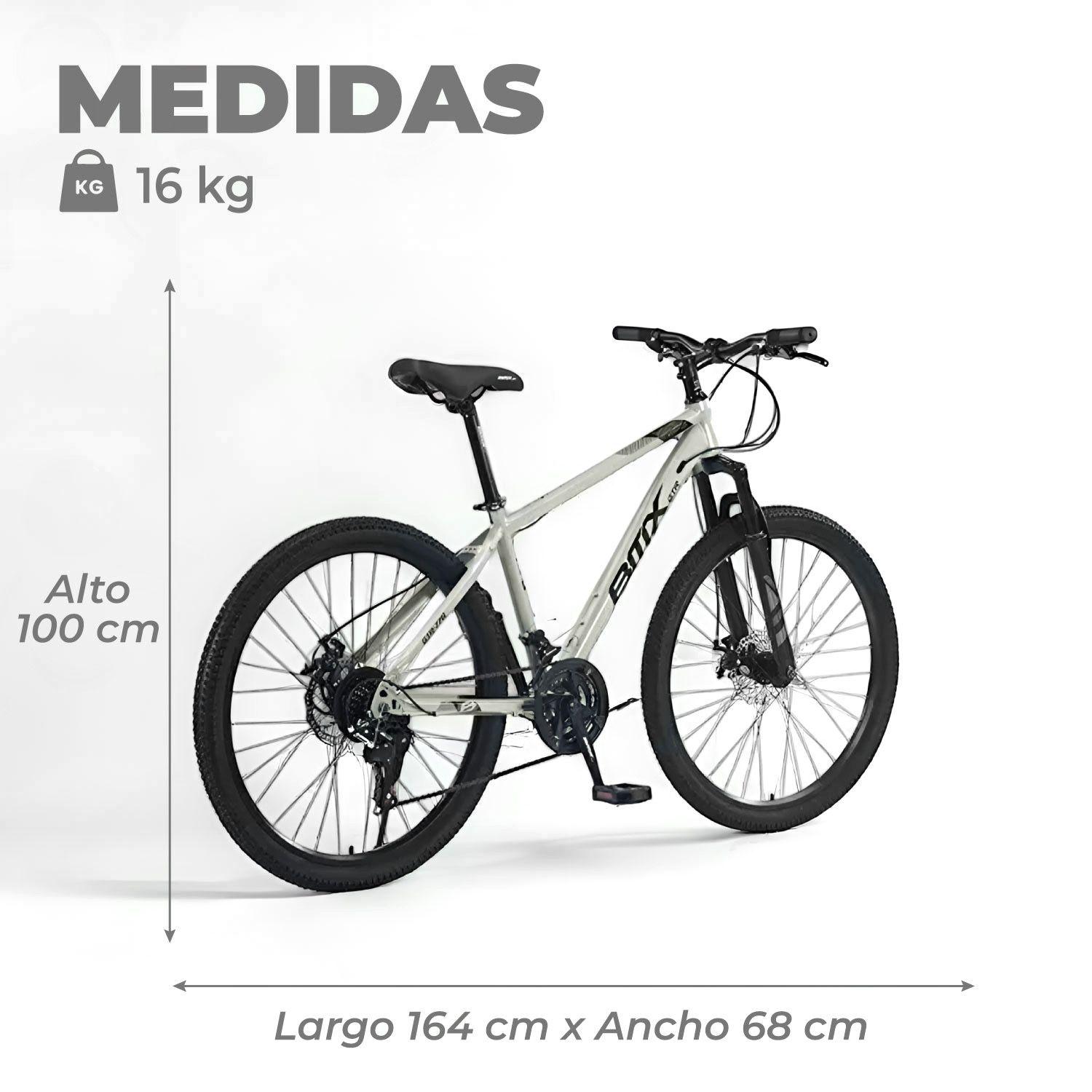 Bicicleta Aro 26 de Montaña Mtb Bitix Silver-2