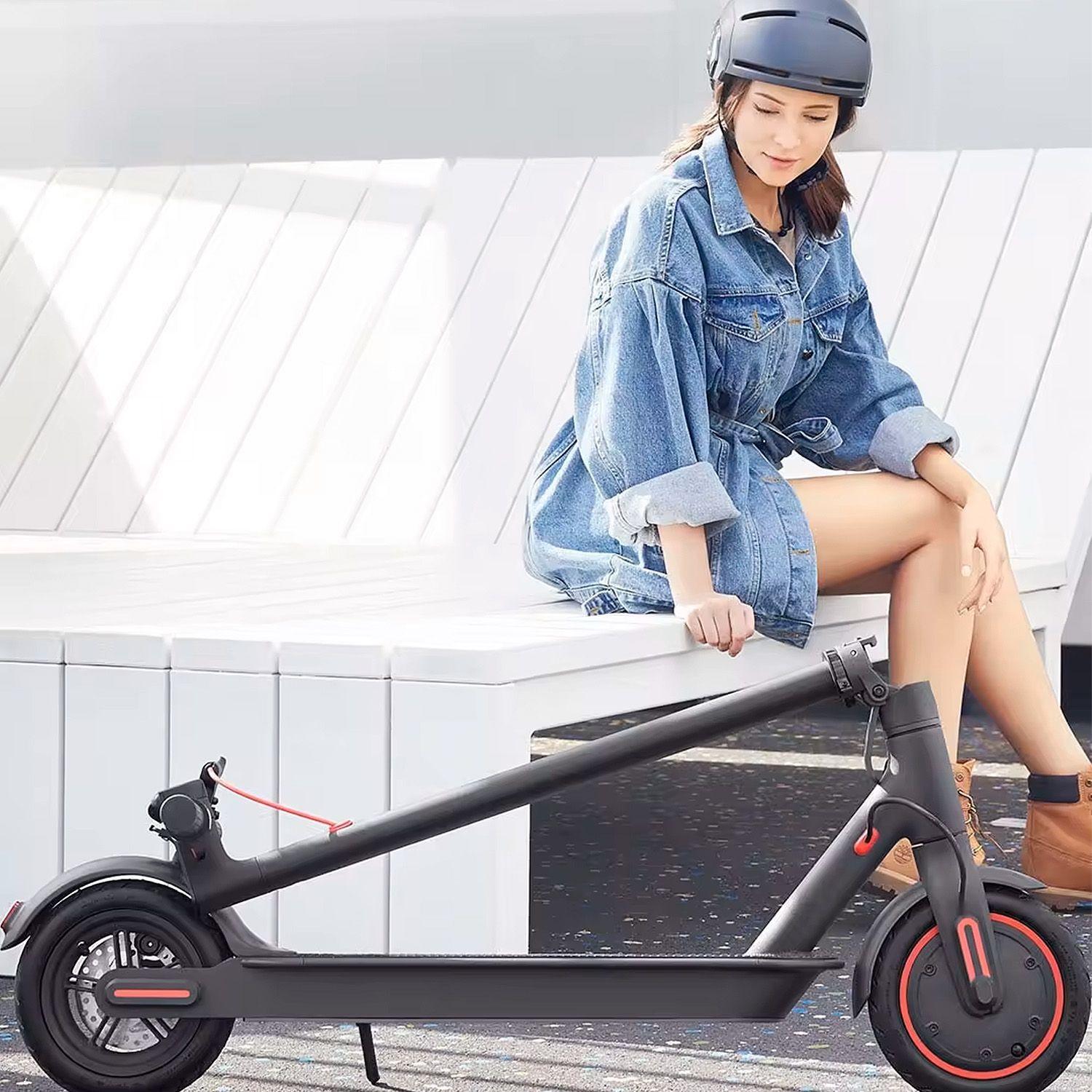  Scooter Eléctrico 500W Urbano Adulto Plegable Negro -2