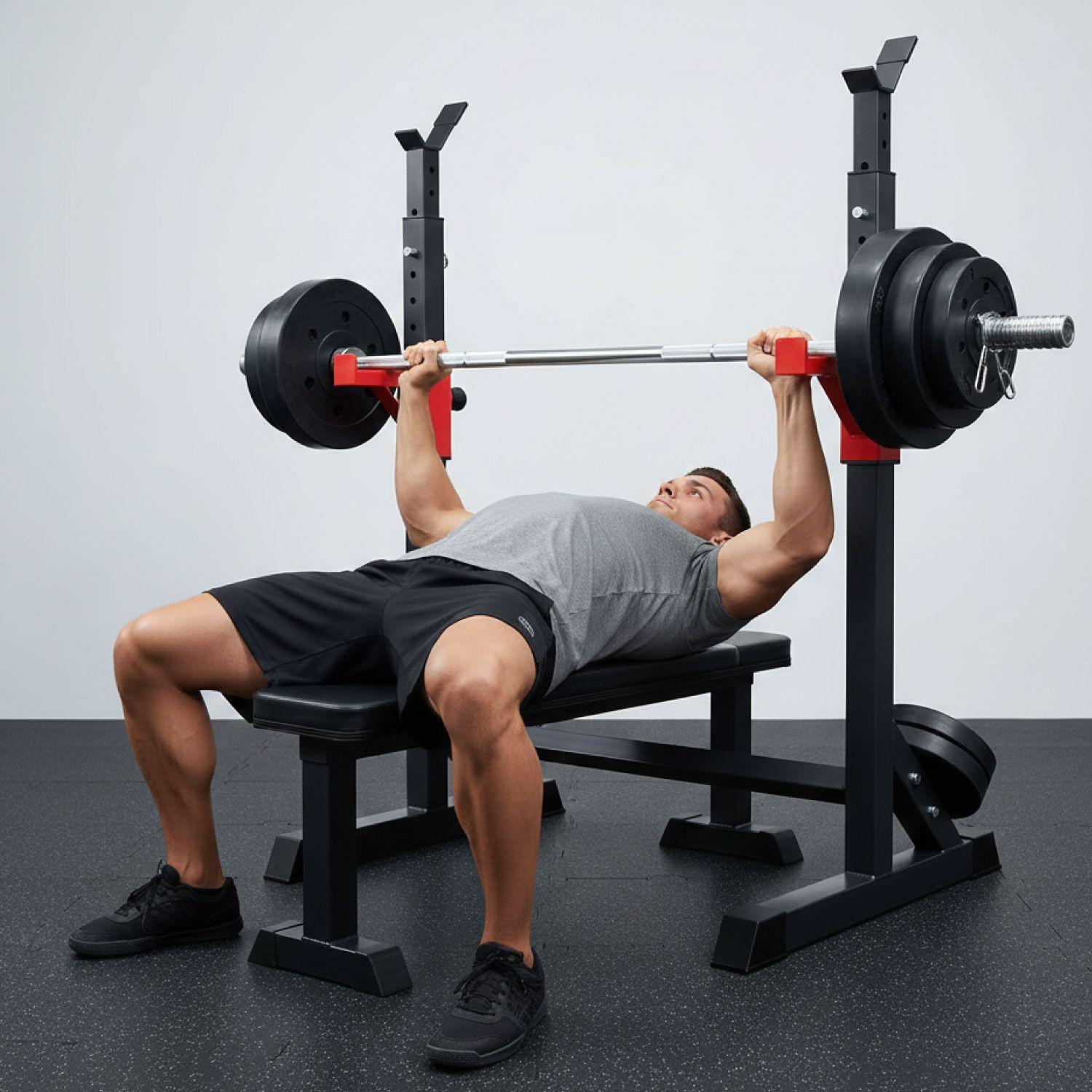 Atril Rack Squat Sentadillas Ajustable Para Barra-4