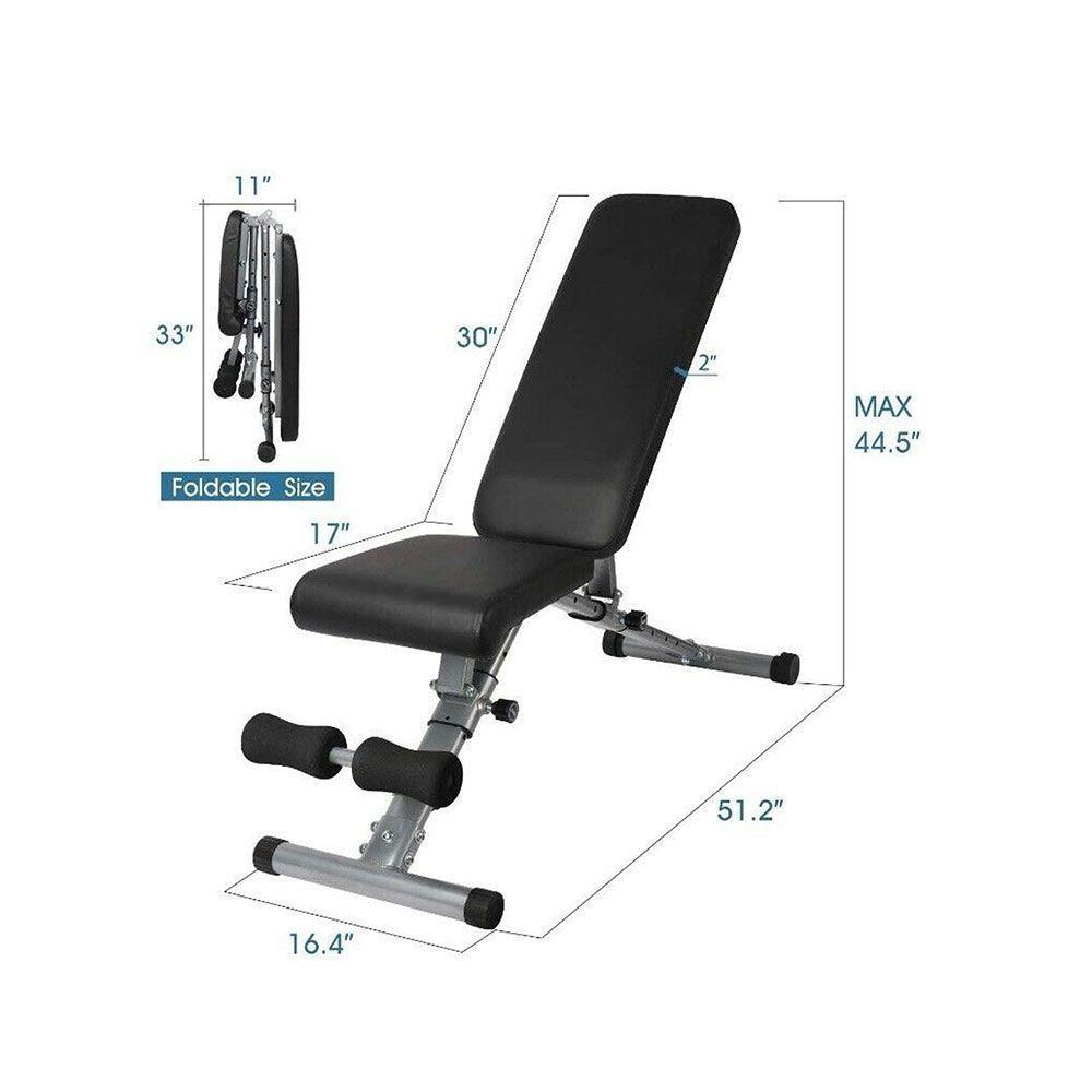 BANCA ABDOMINAL PROFESIONAL MULTIPOSICION, RECLINABLE E INCLINABLE SPORTIME-2