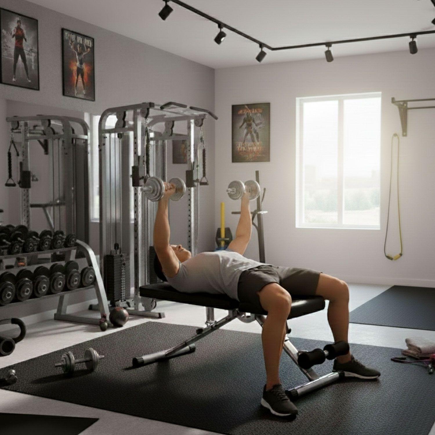 BANCA ABDOMINAL PROFESIONAL MULTIPOSICION, RECLINABLE E INCLINABLE SPORTIME-4