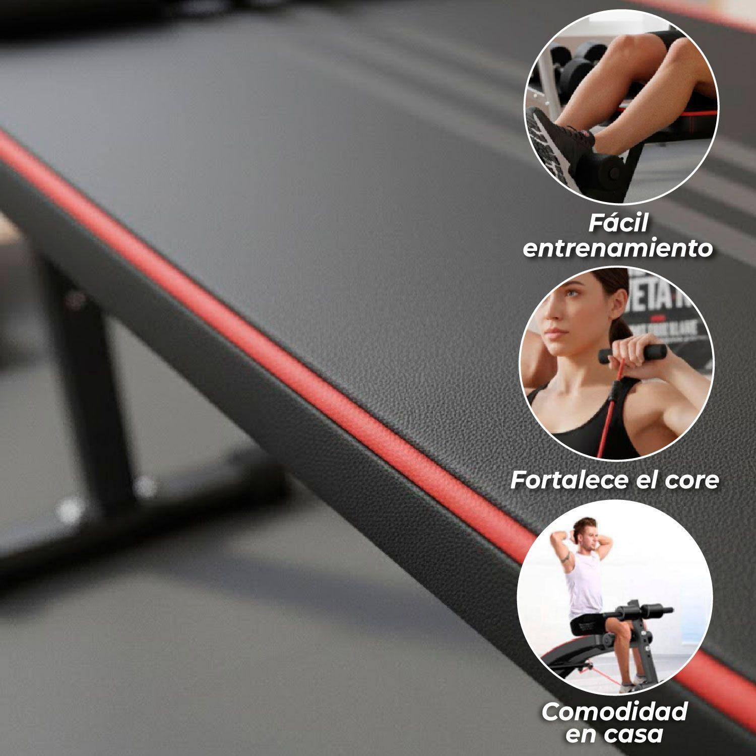 Banca Abdominales Full Pro Biceps Triceps Con Bandas Sportime-3