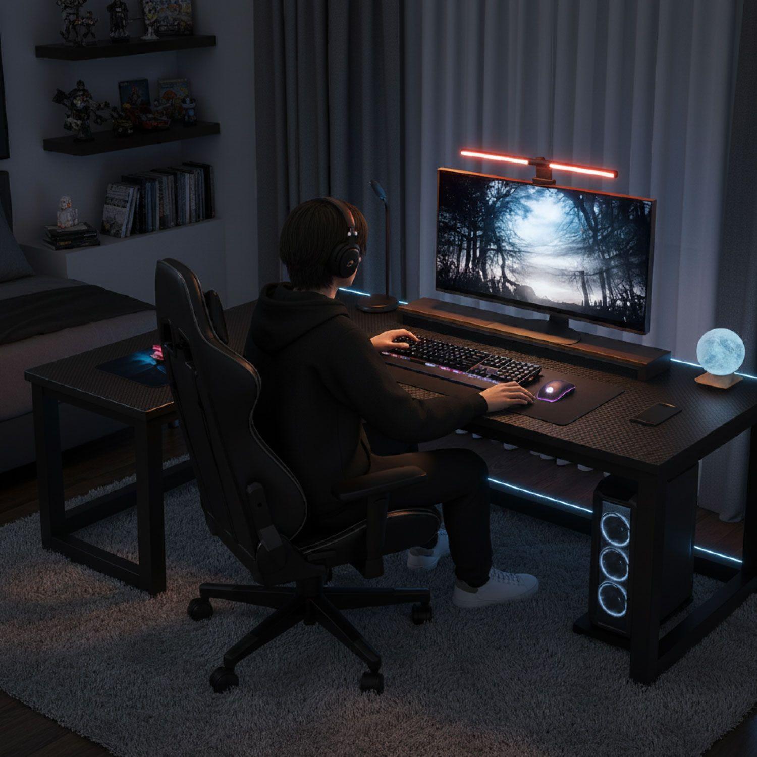 Escritorio Oficina Blacky L Izquierdo 120x80 cm-4