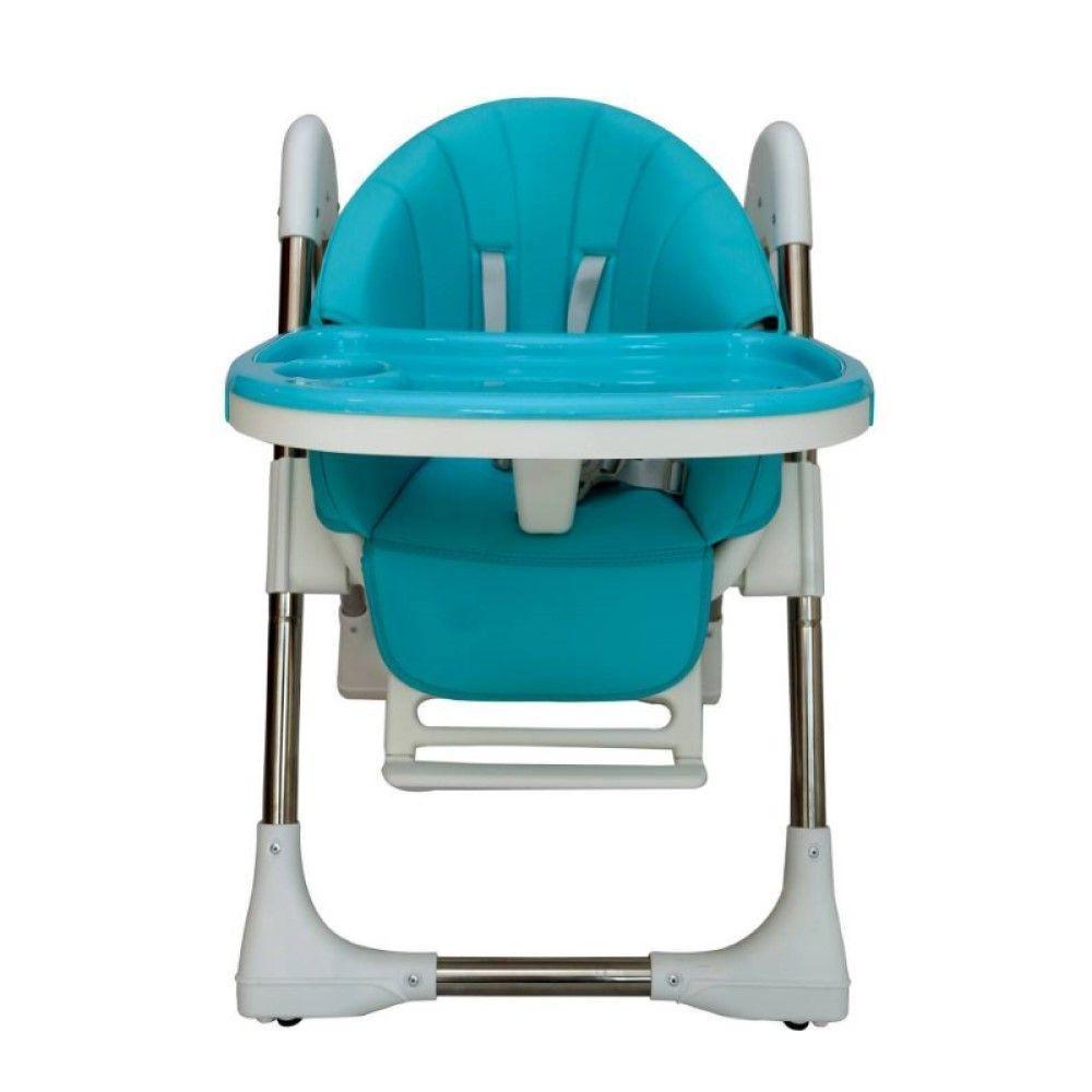 Silla De Comer Para Bebe / Niño Ecocuero altura Ajustable Celeste-2