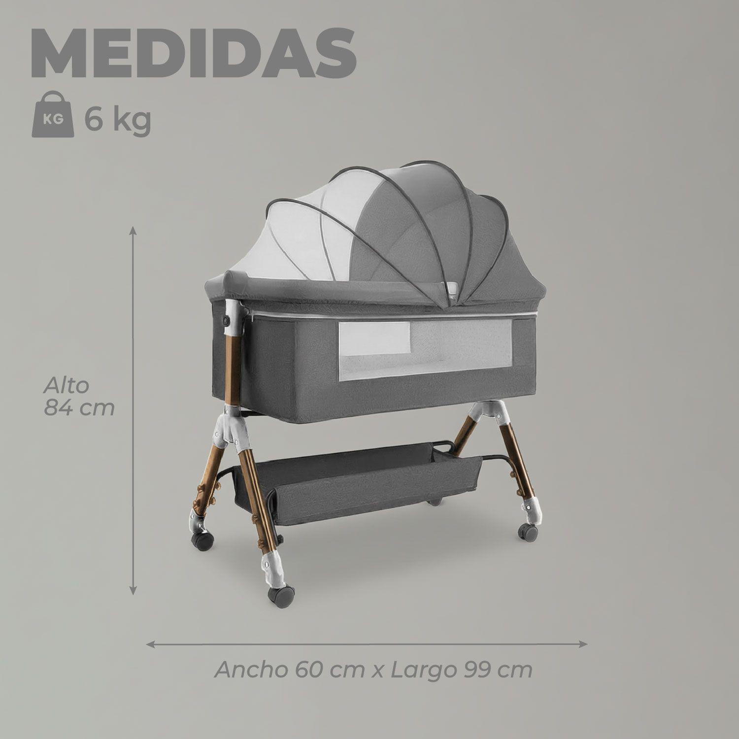 Cuna Colecho Moises Bebe Mecedora Con Mudador-2