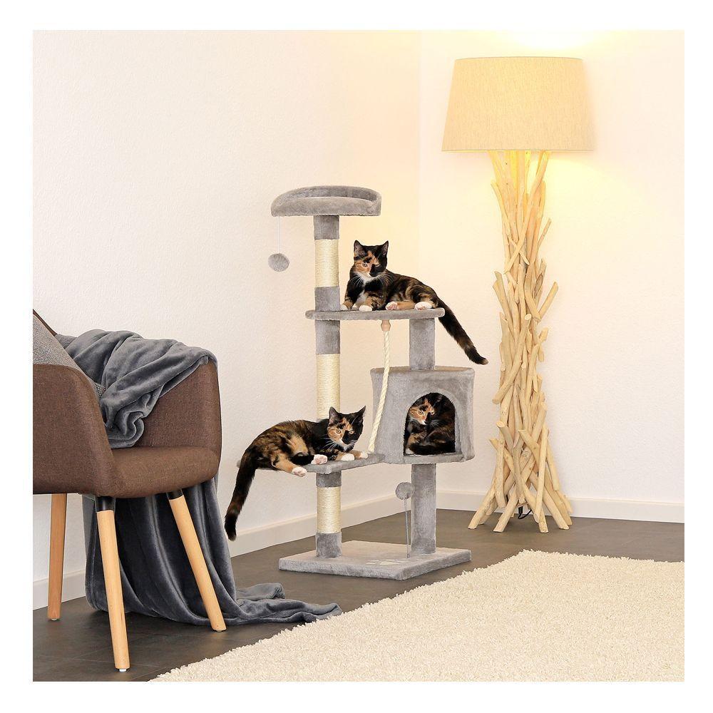 Rascador Para Gato Tipo Torre Grande 3 Niveles 112 cms. + Cuerda-5