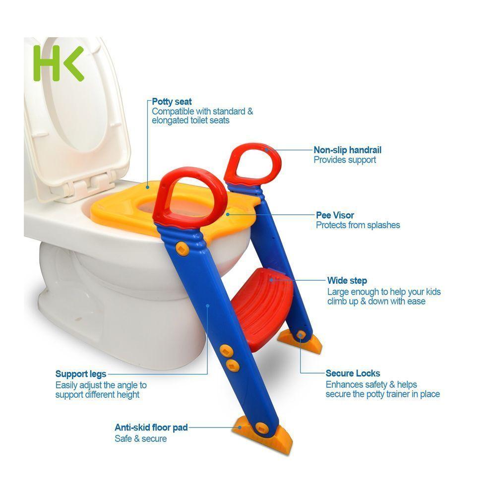 Asiento Adaptador De Baño Con Escalera Urinario Pelela Niños-3