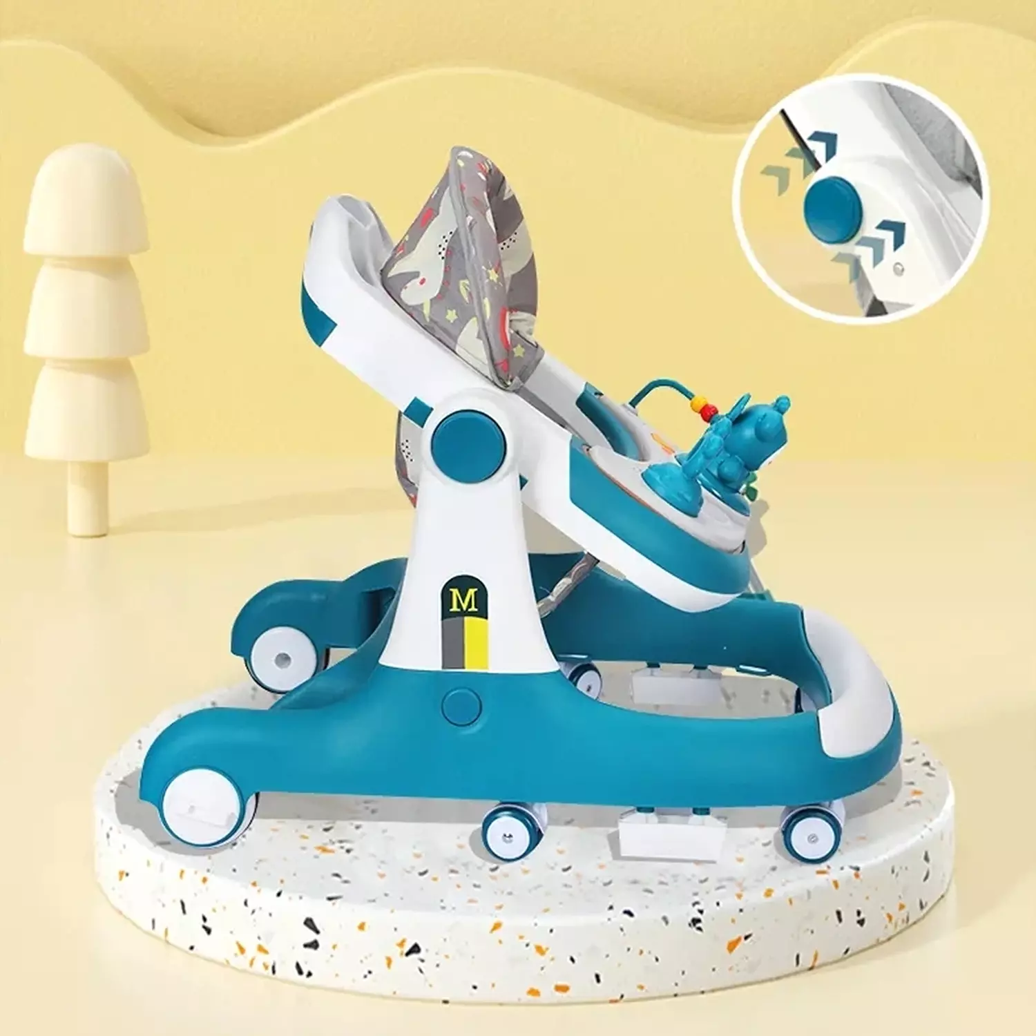 Andador 2 en 1 Caminador 360°-2