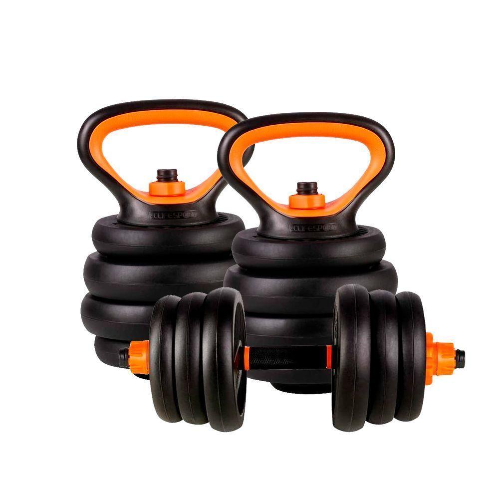 JUEGO DE MANCUERNAS BARRA RUSA 30 KG AJUSTABLES  6 EN 1-0