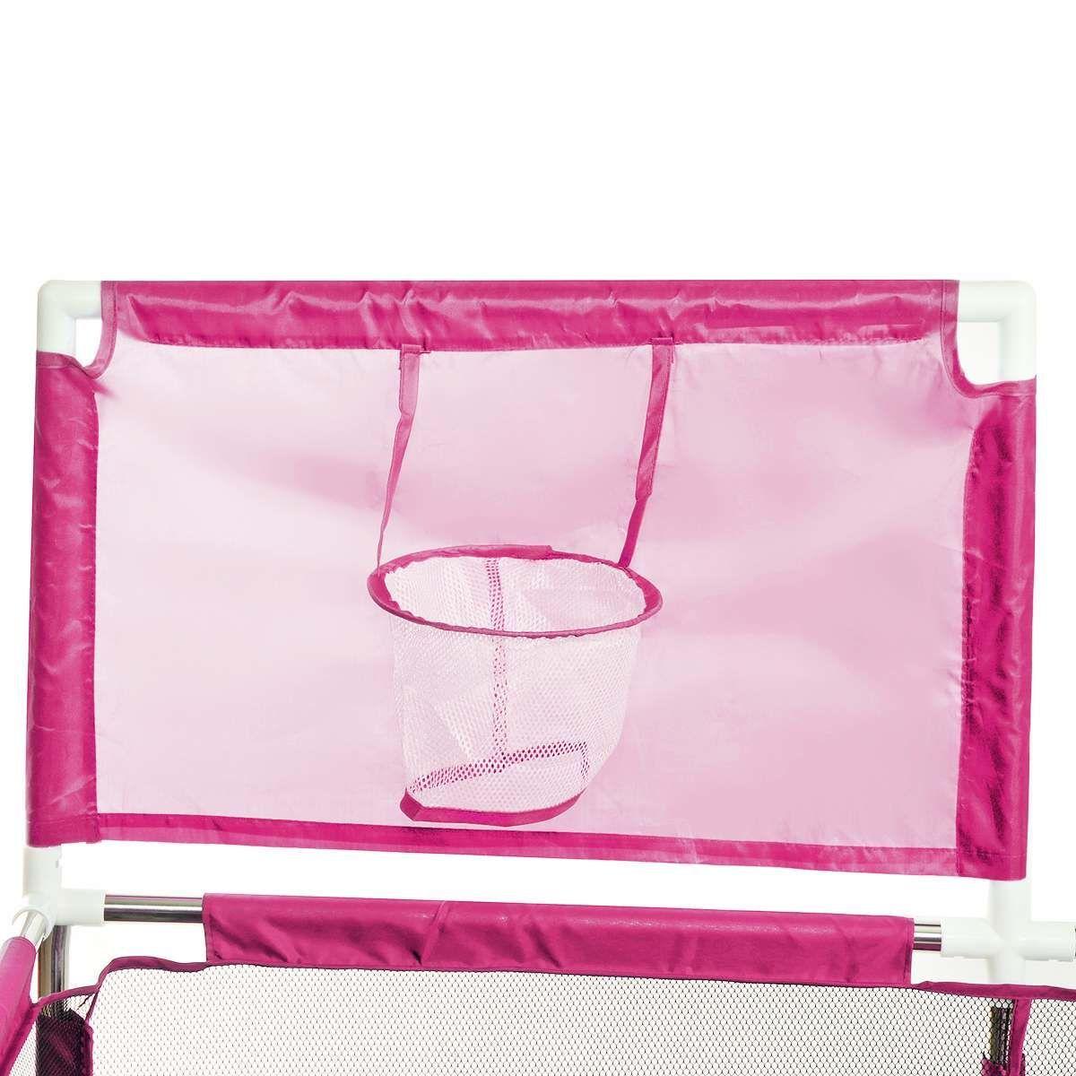 Corral de Seguridad Bebe 126cm Con Aro y Pelotitas Fucsia-4