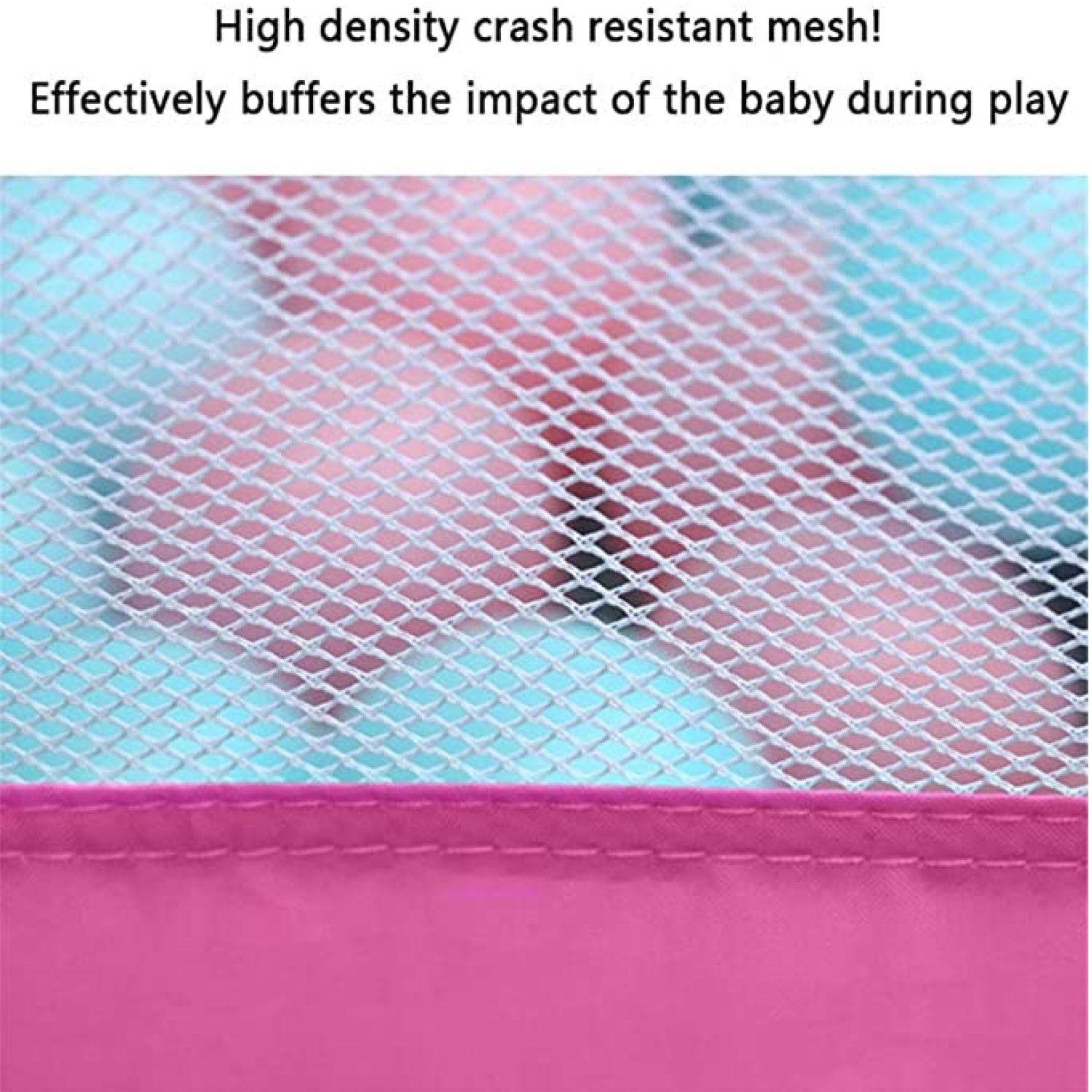 Corral de Seguridad Bebe 126cm Con Aro y Pelotitas Fucsia-6