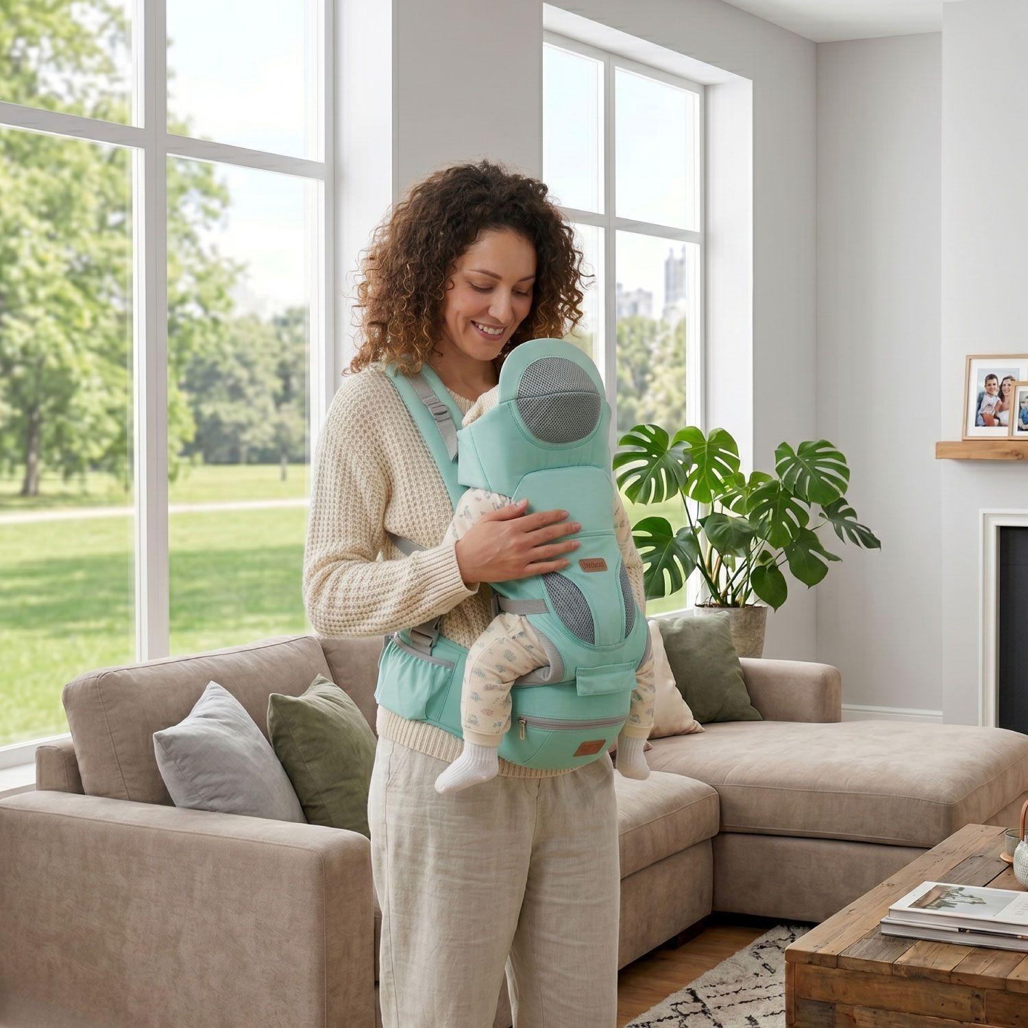 Portabebe Ergonomico con Soporte y Bolso Calipso-4